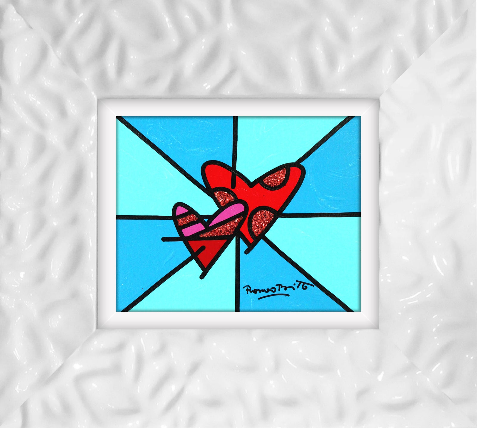 LOVE LOVE (BLUE) - Original Painting