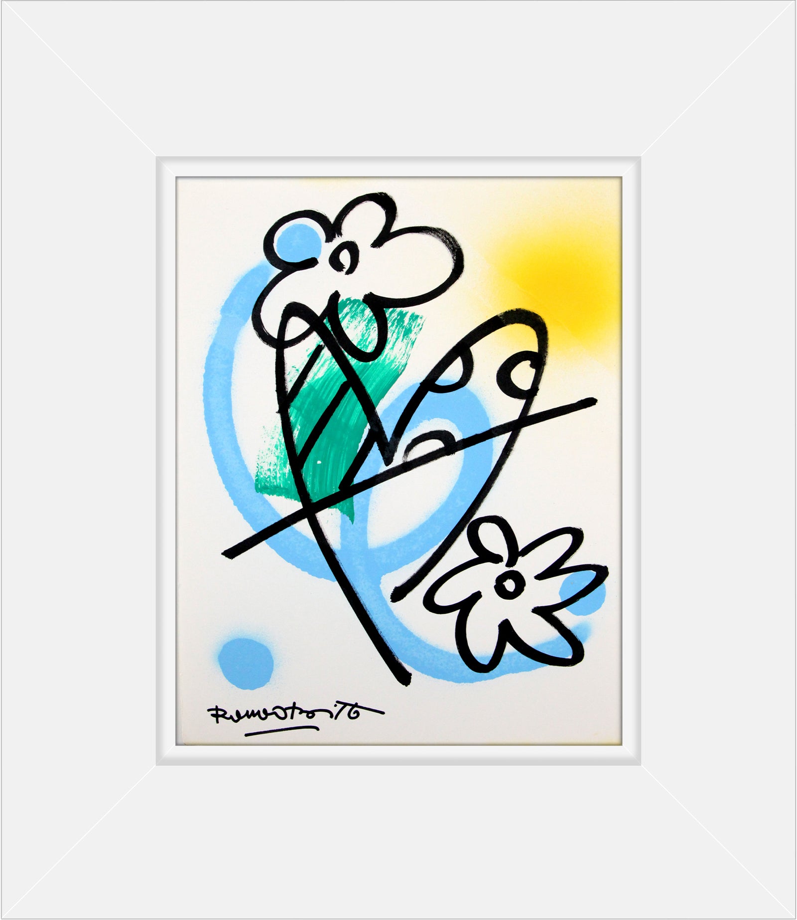 modern pop art evolution original drawing vibrant home decor