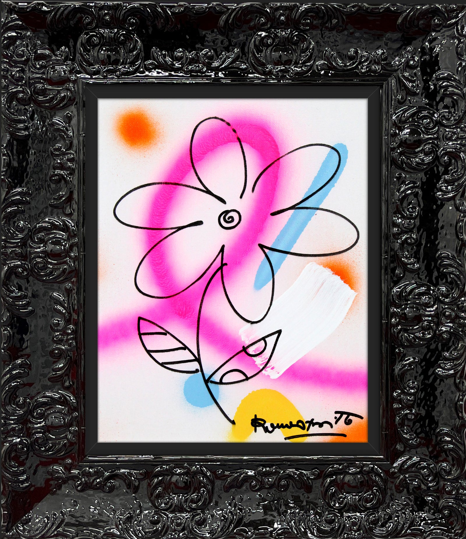 modern pop art evolution original drawing vibrant home decor