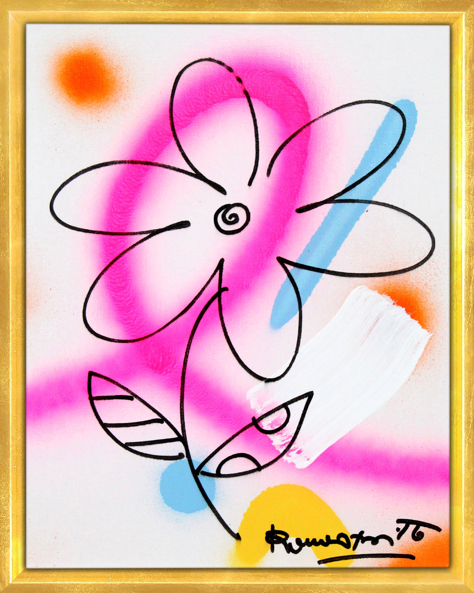 modern pop art evolution original drawing vibrant home decor