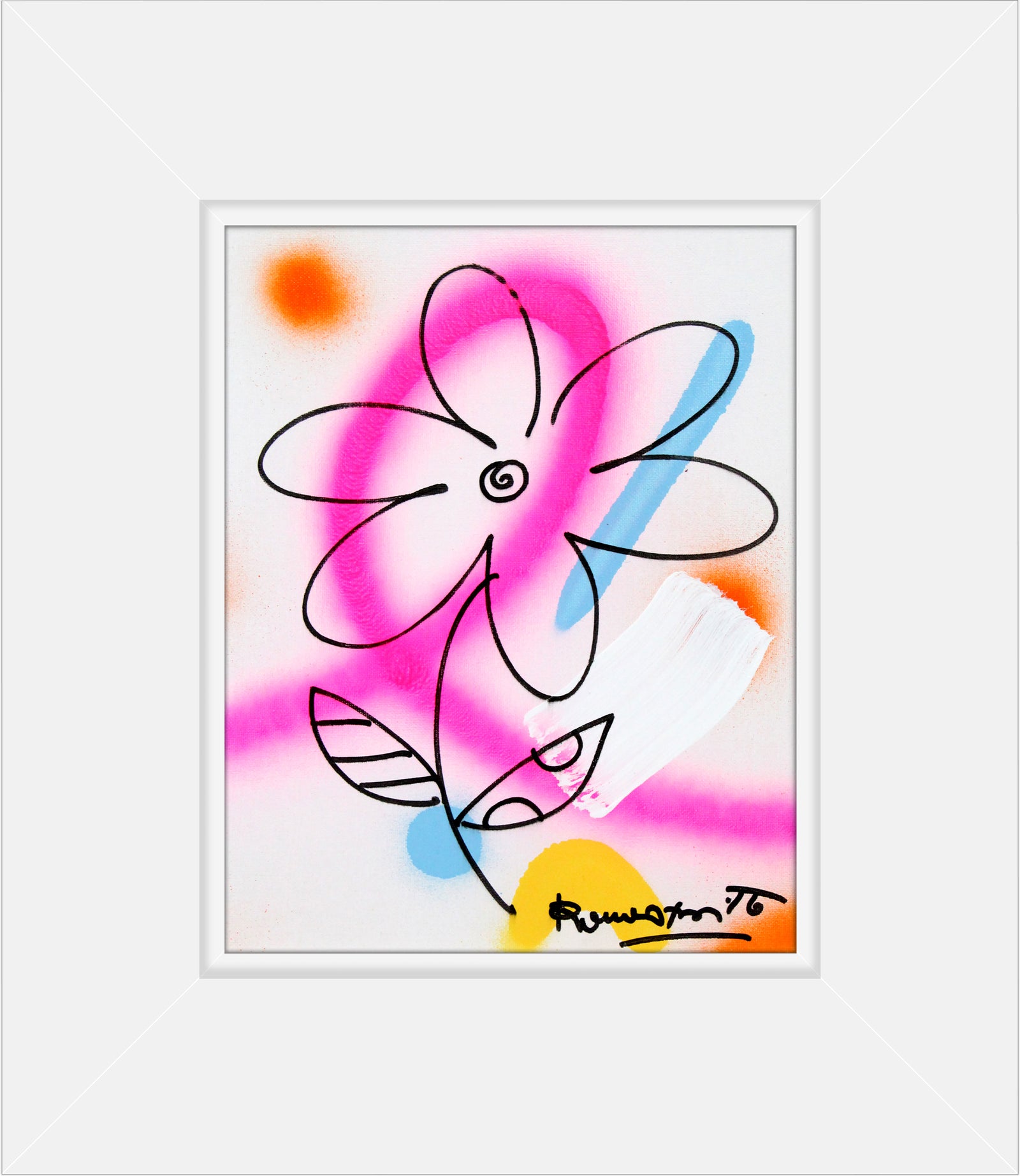 modern pop art evolution original drawing vibrant home decor