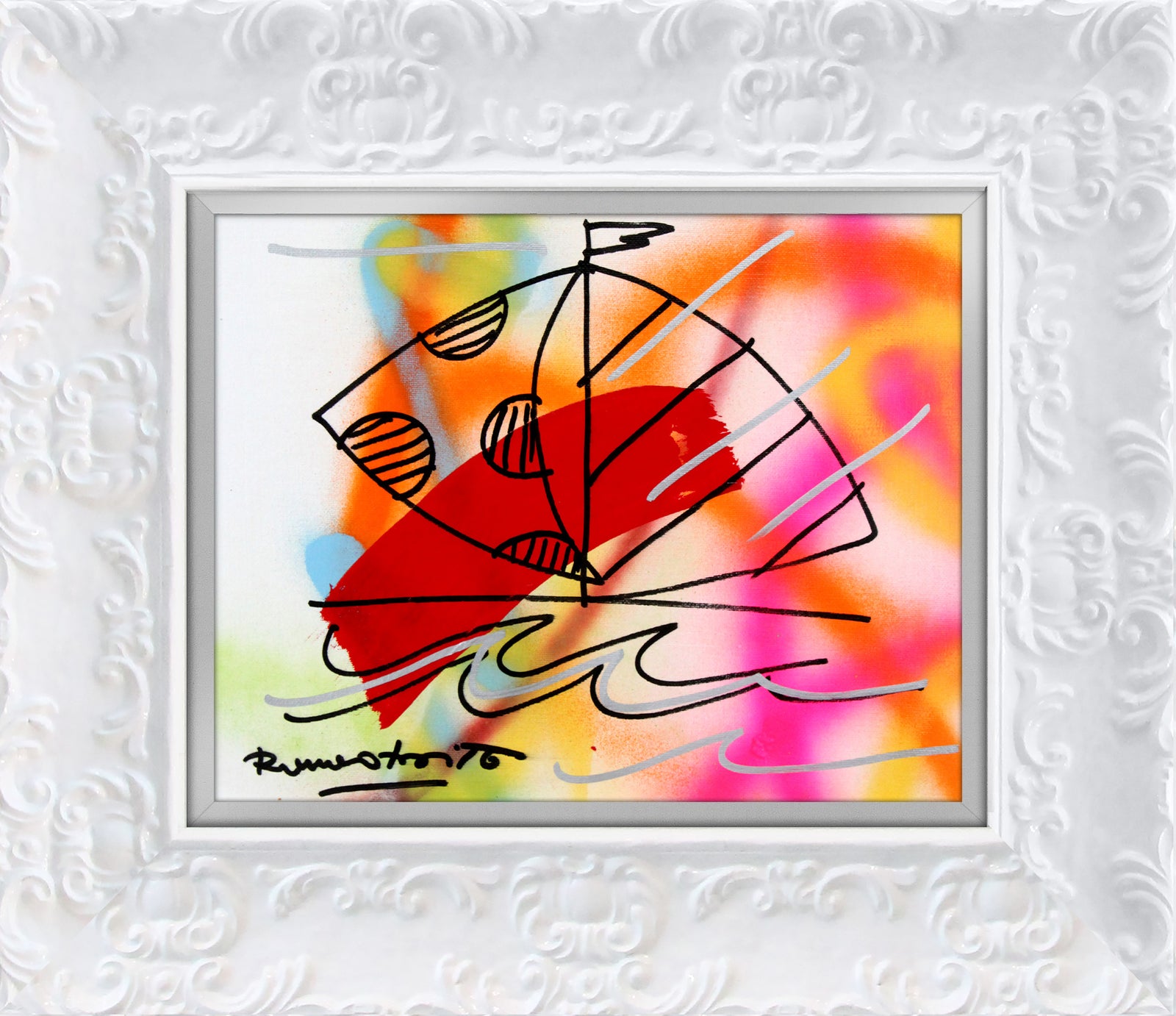 evolution original drawing artistic colorful design collectible