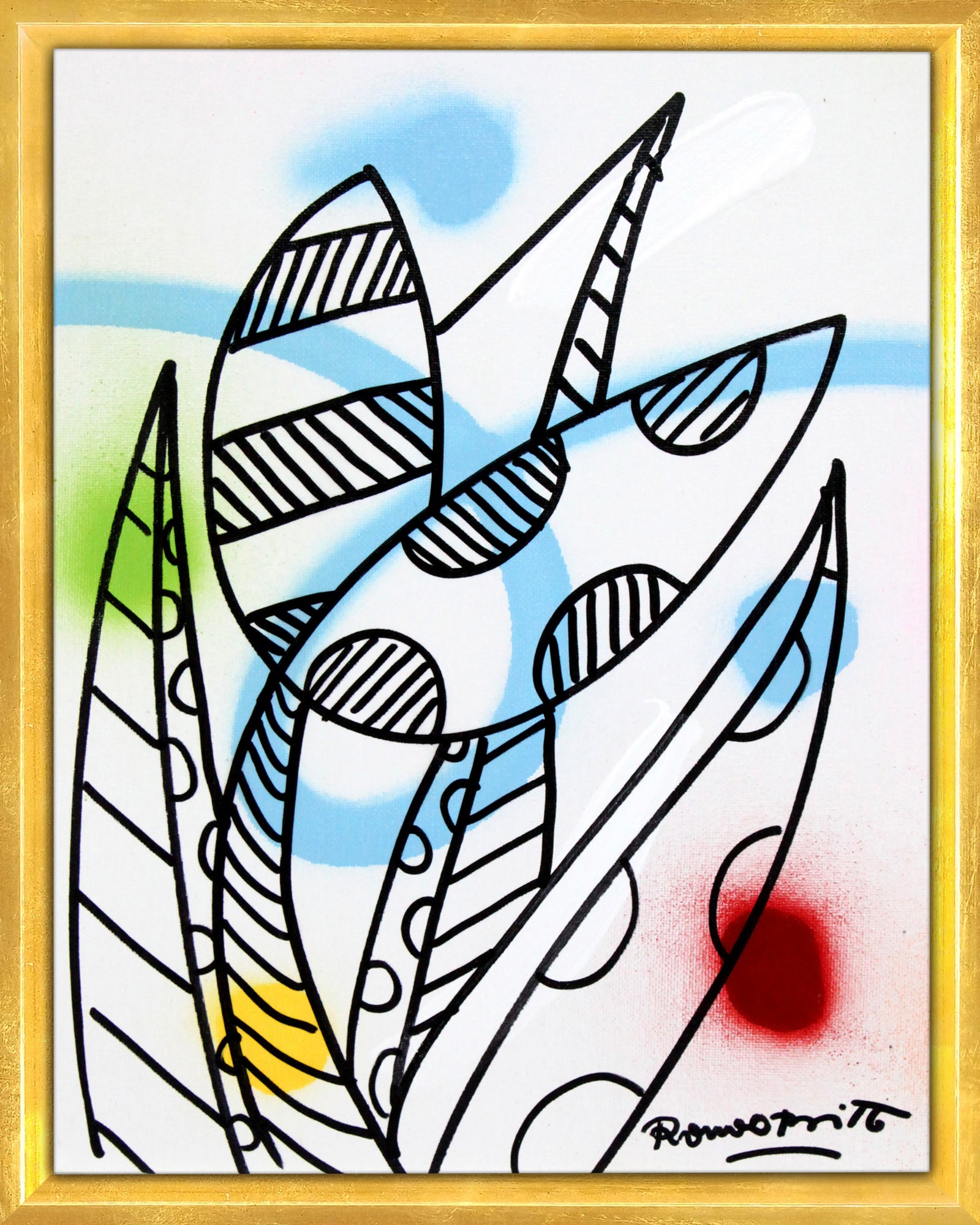 modern pop art evolution original drawing vibrant home decor