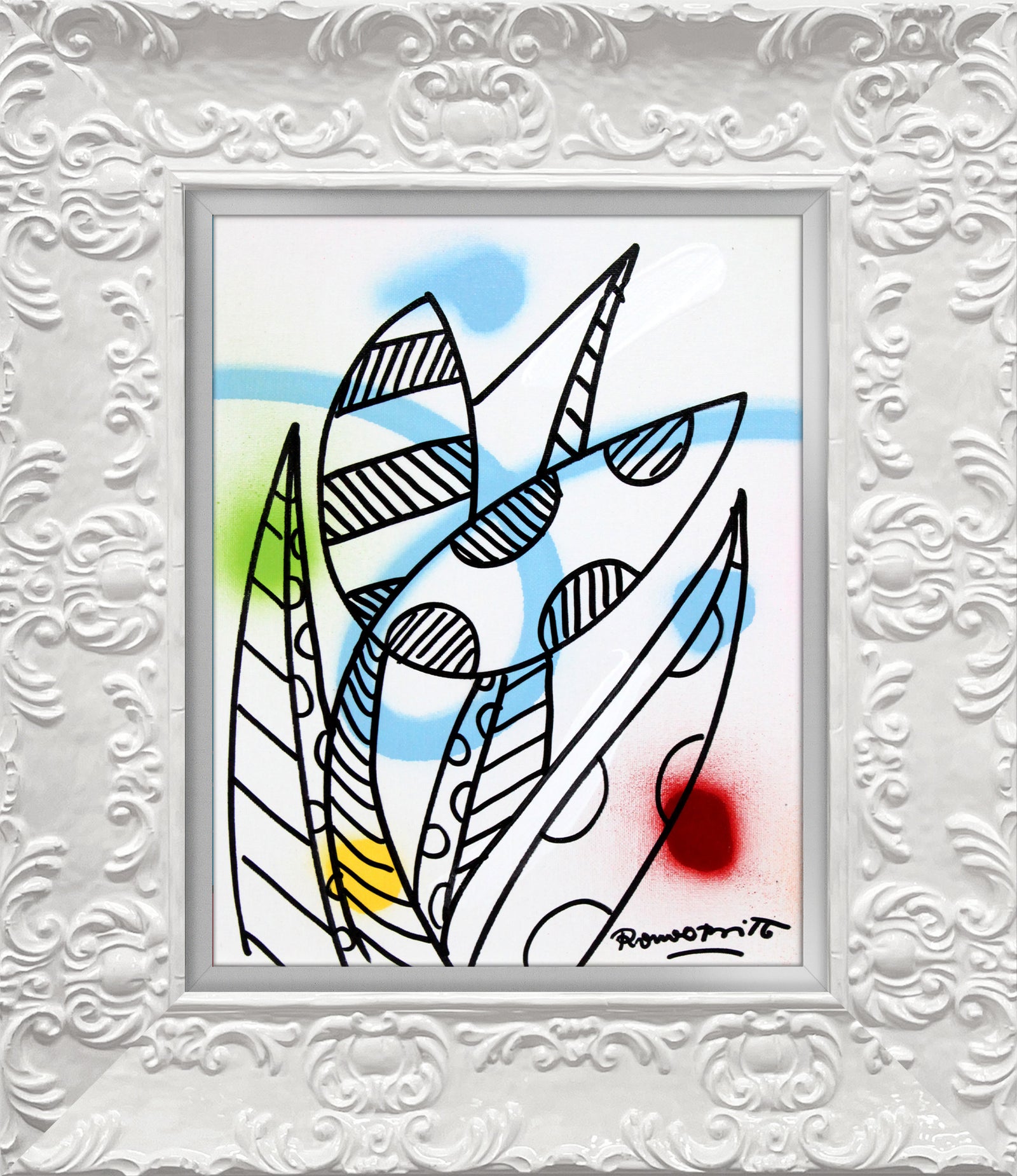 evolution original drawing artistic colorful design collectible