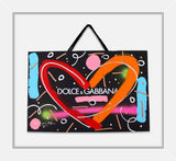 LOVE DOLCE & GABBANA - Mixed Media Original