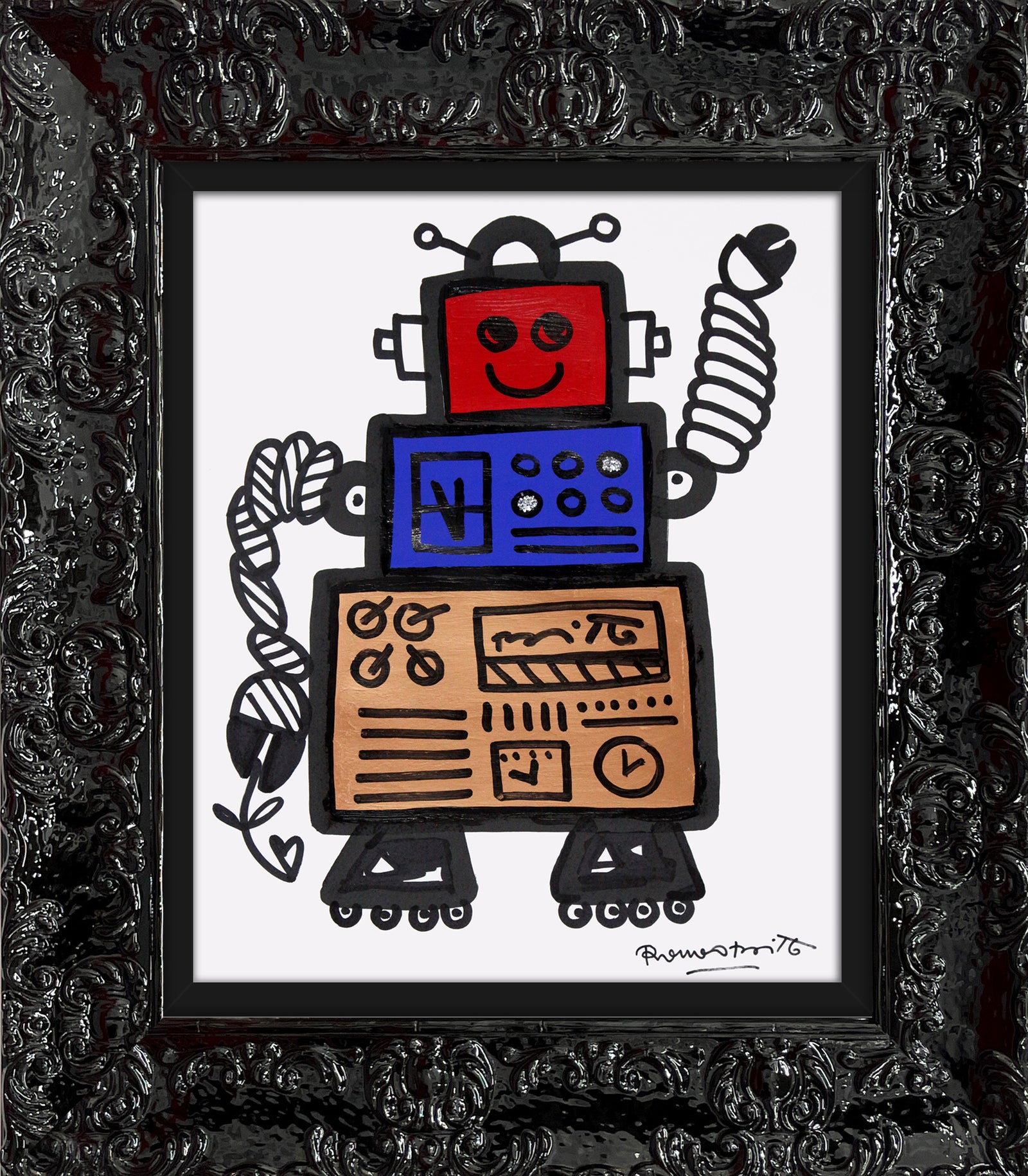 red original drawing colorful decorative collectible gift idea