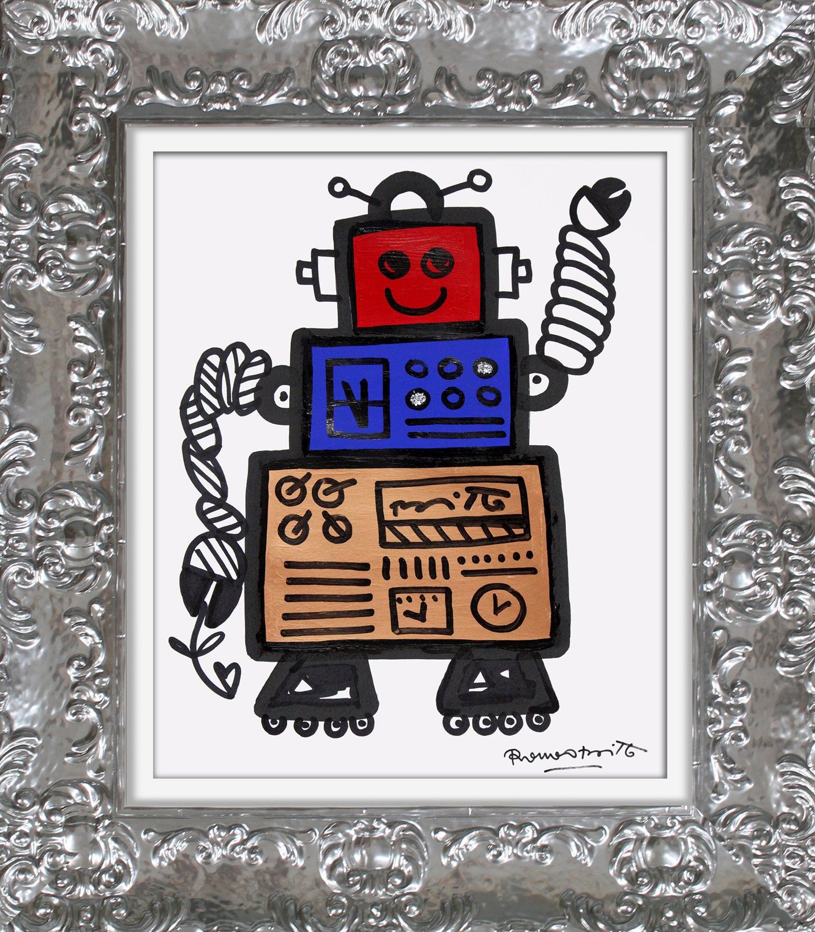 red original drawing colorful decorative collectible gift idea
