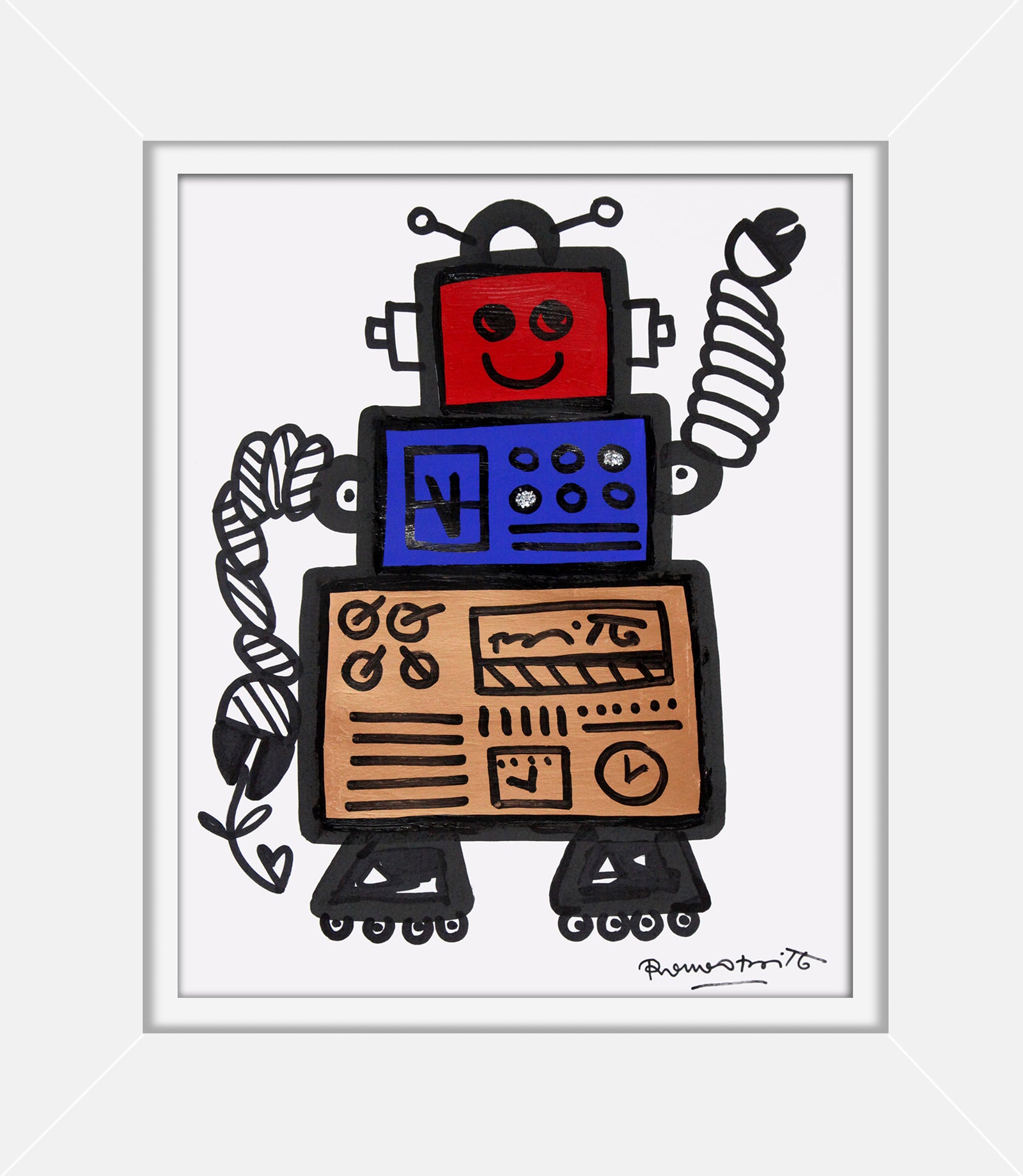 red original drawing artistic colorful design collectible