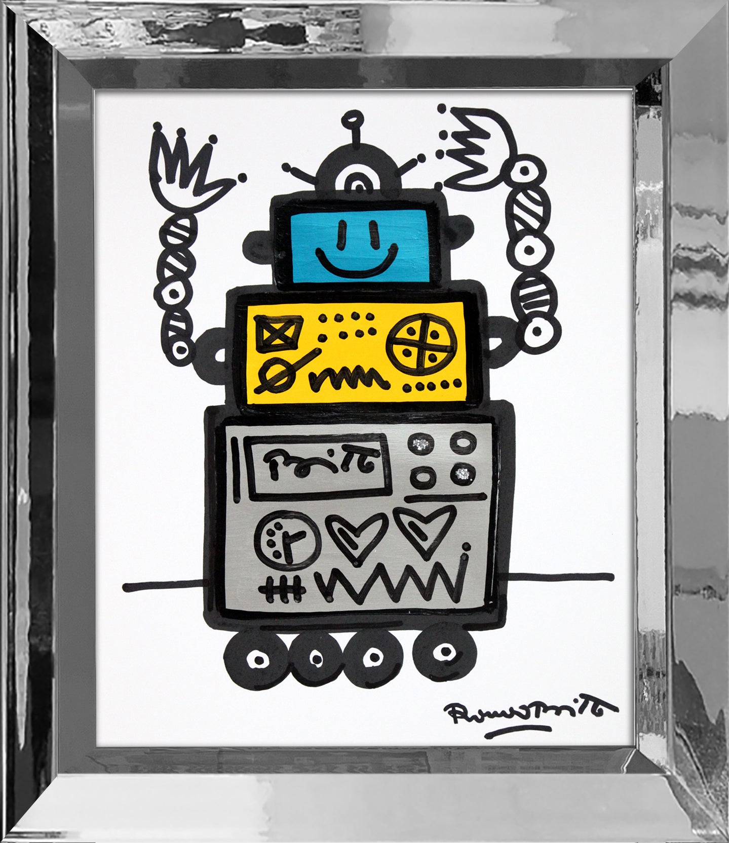 happy original drawing colorful decorative collectible gift idea