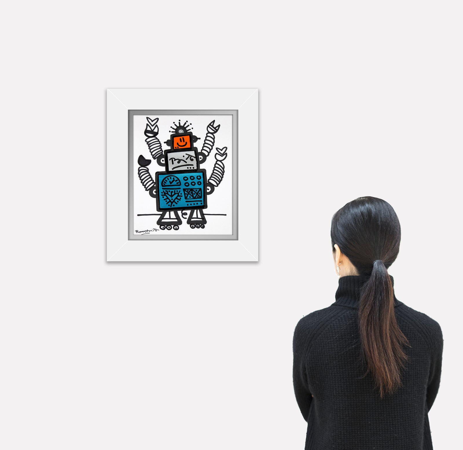 happy original drawing artistic colorful design collectible