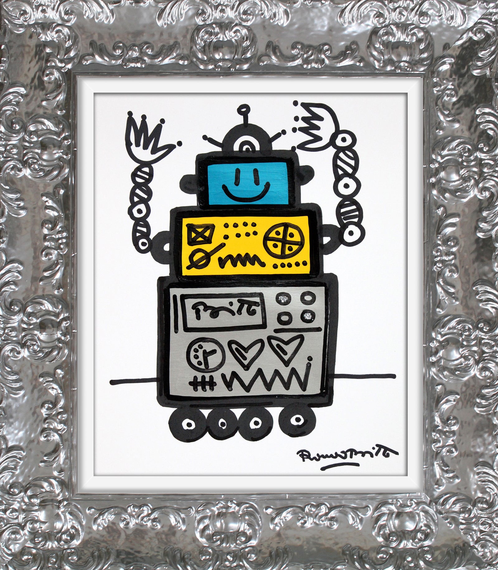 happy original drawing colorful decorative collectible gift idea