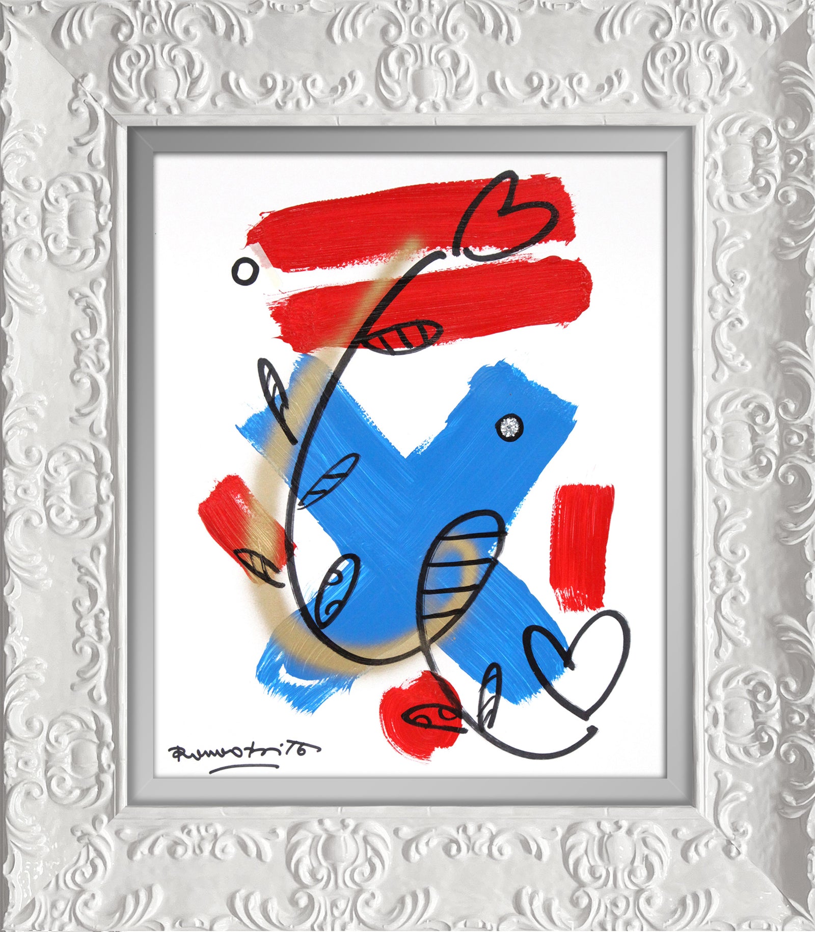 modern pop art evolution original drawing vibrant home decor
