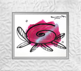 PINK FLOWER -  Original Drawing