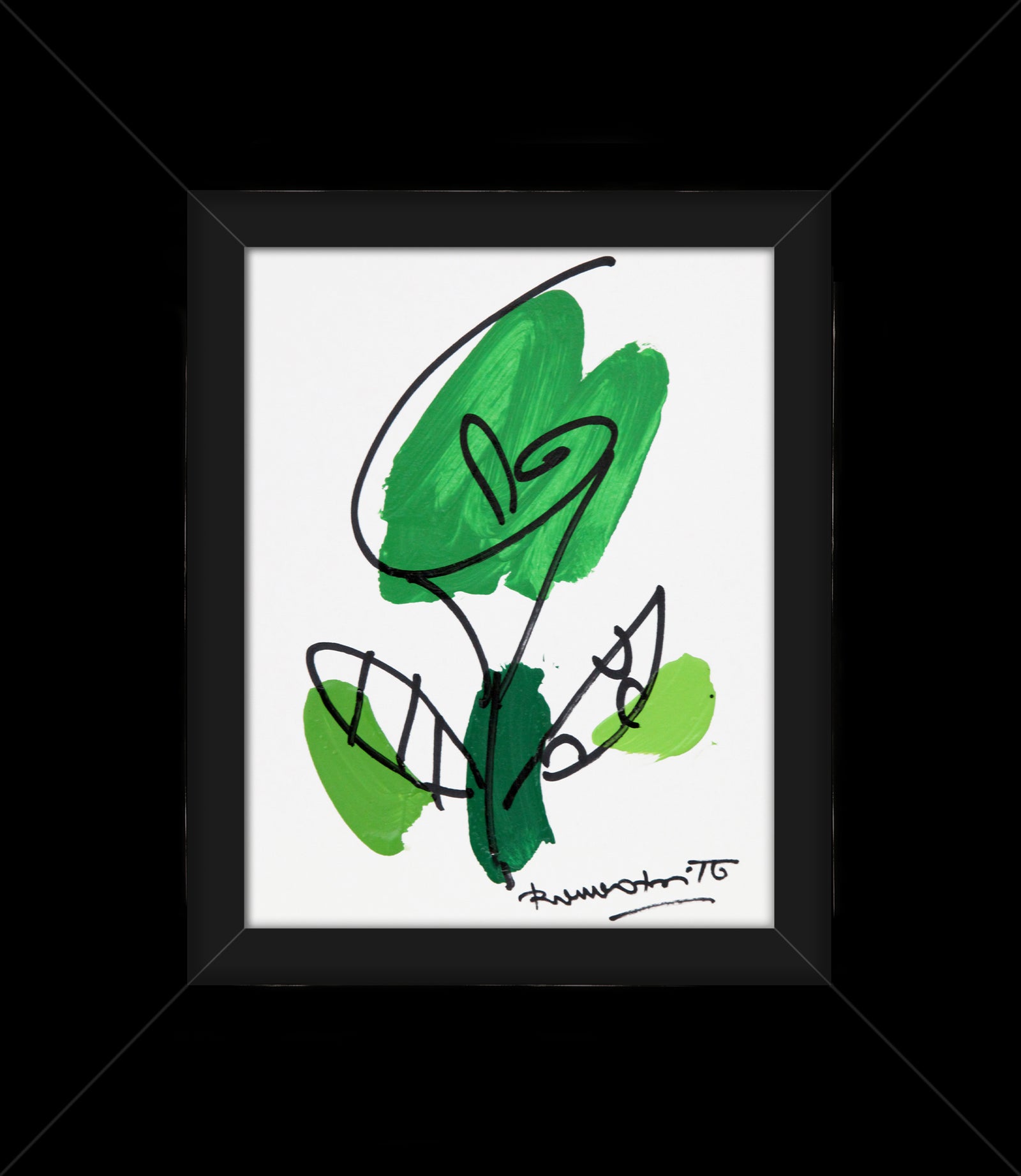 THOMAS FLOWER (BRAZIL GREEN) - Original Drawing