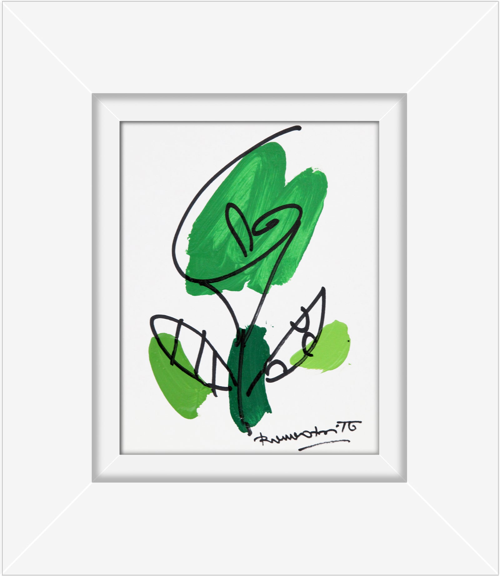 THOMAS FLOWER (BRAZIL GREEN) - Original Drawing