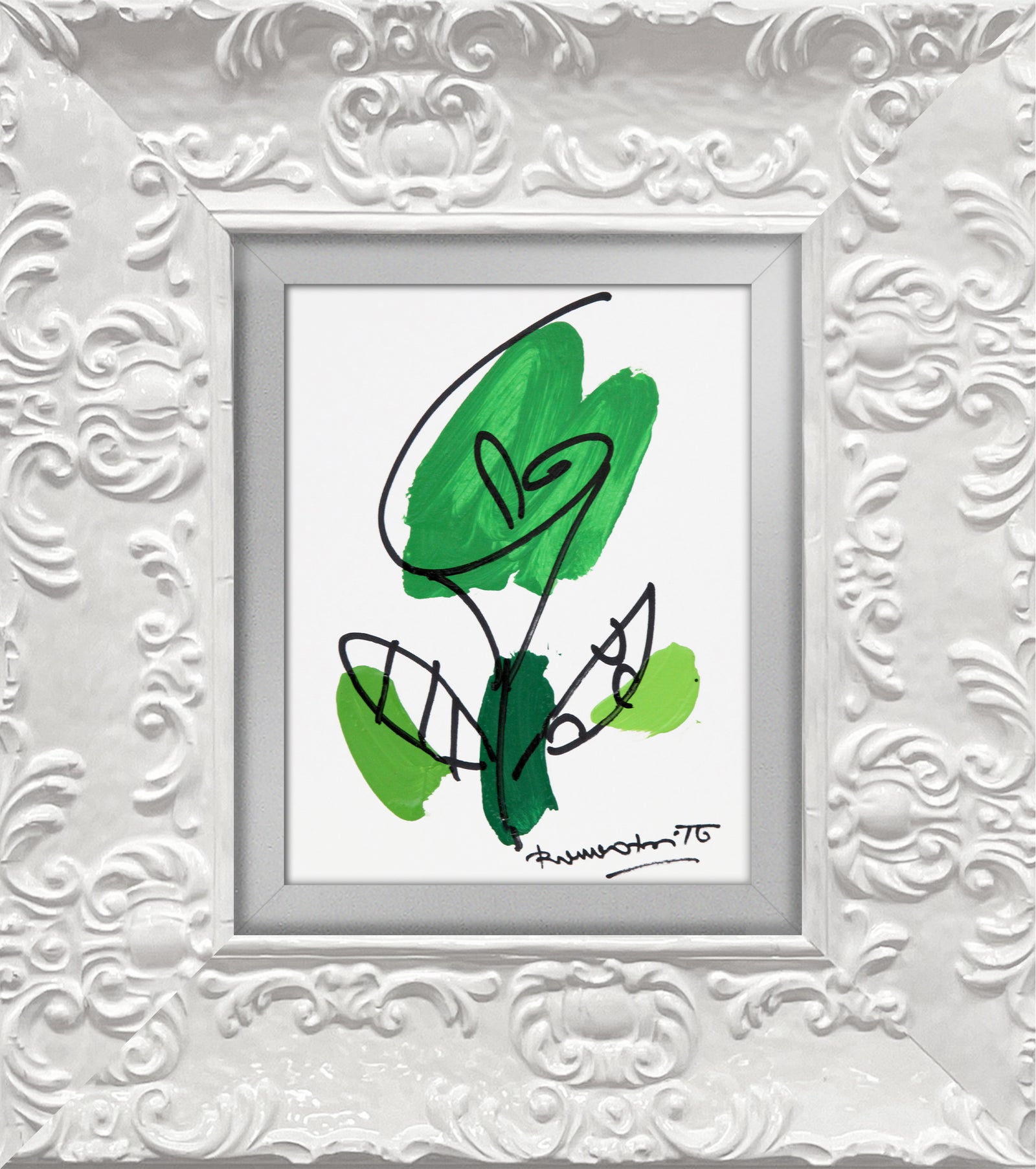 THOMAS FLOWER (BRAZIL GREEN) - Original Drawing