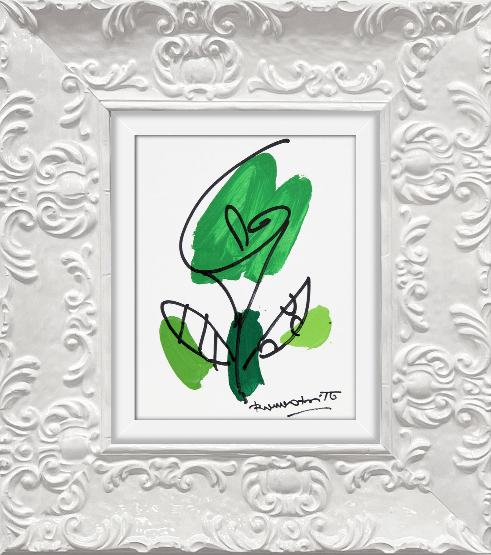 THOMAS FLOWER (BRAZIL GREEN) - Original Drawing