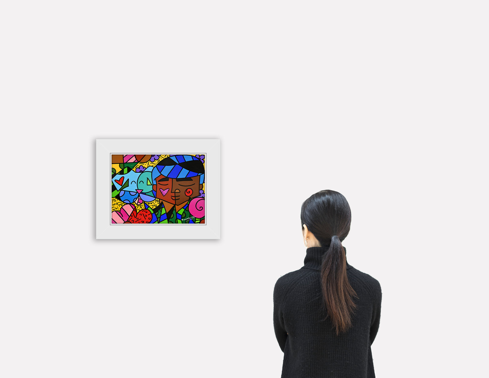 modern pop art amigos original painting vibrant home decor