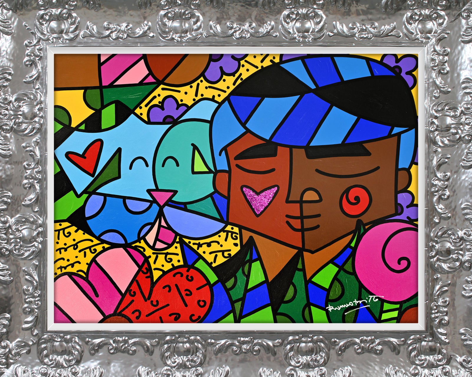 amigos original painting artistic colorful design collectible