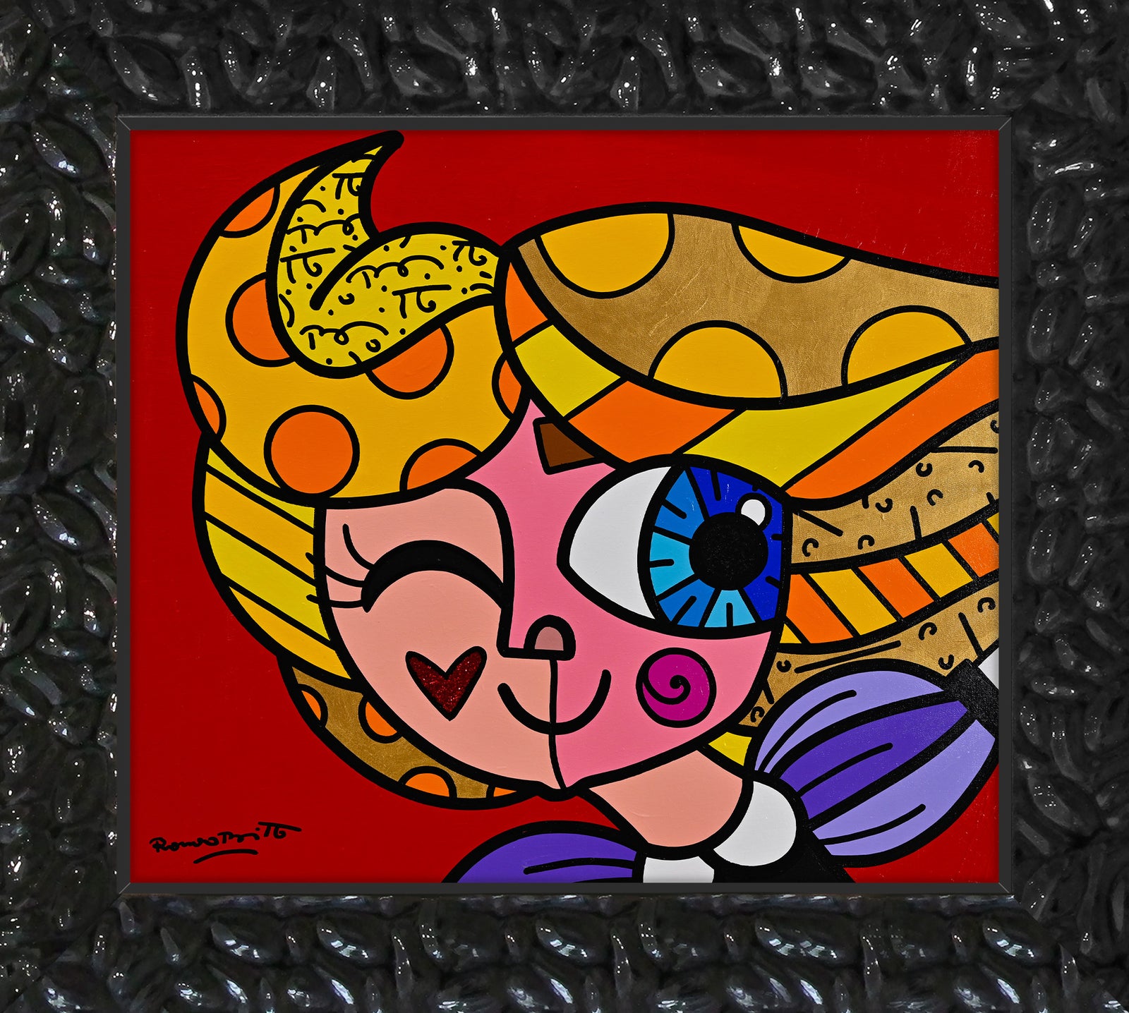 here we go original painting colorful decorative collectible gift idea