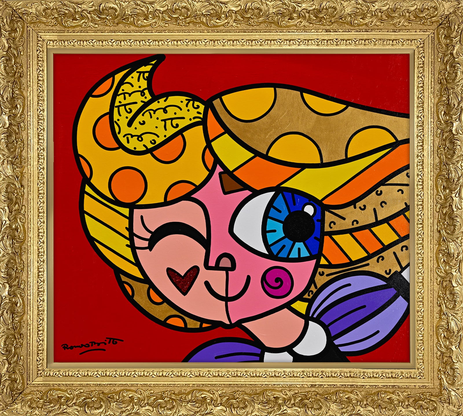 here we go original painting colorful decorative collectible gift idea