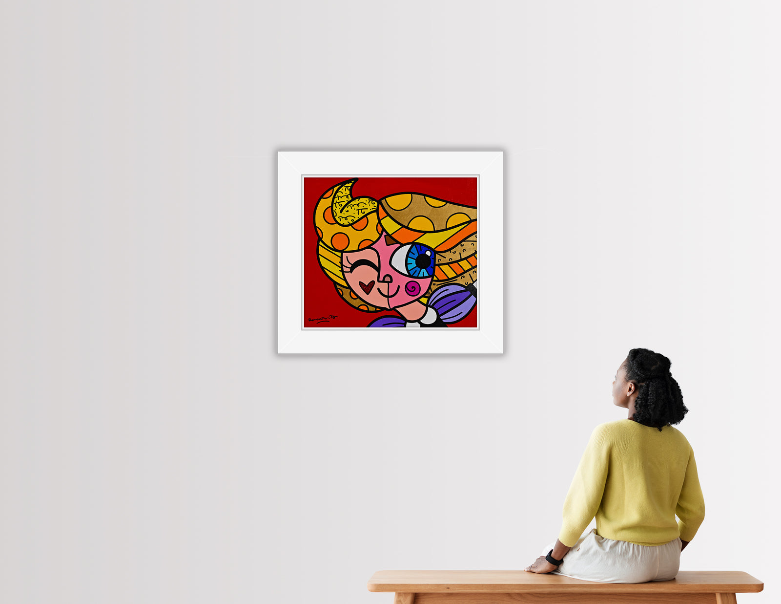 here we go original painting artistic colorful design collectible