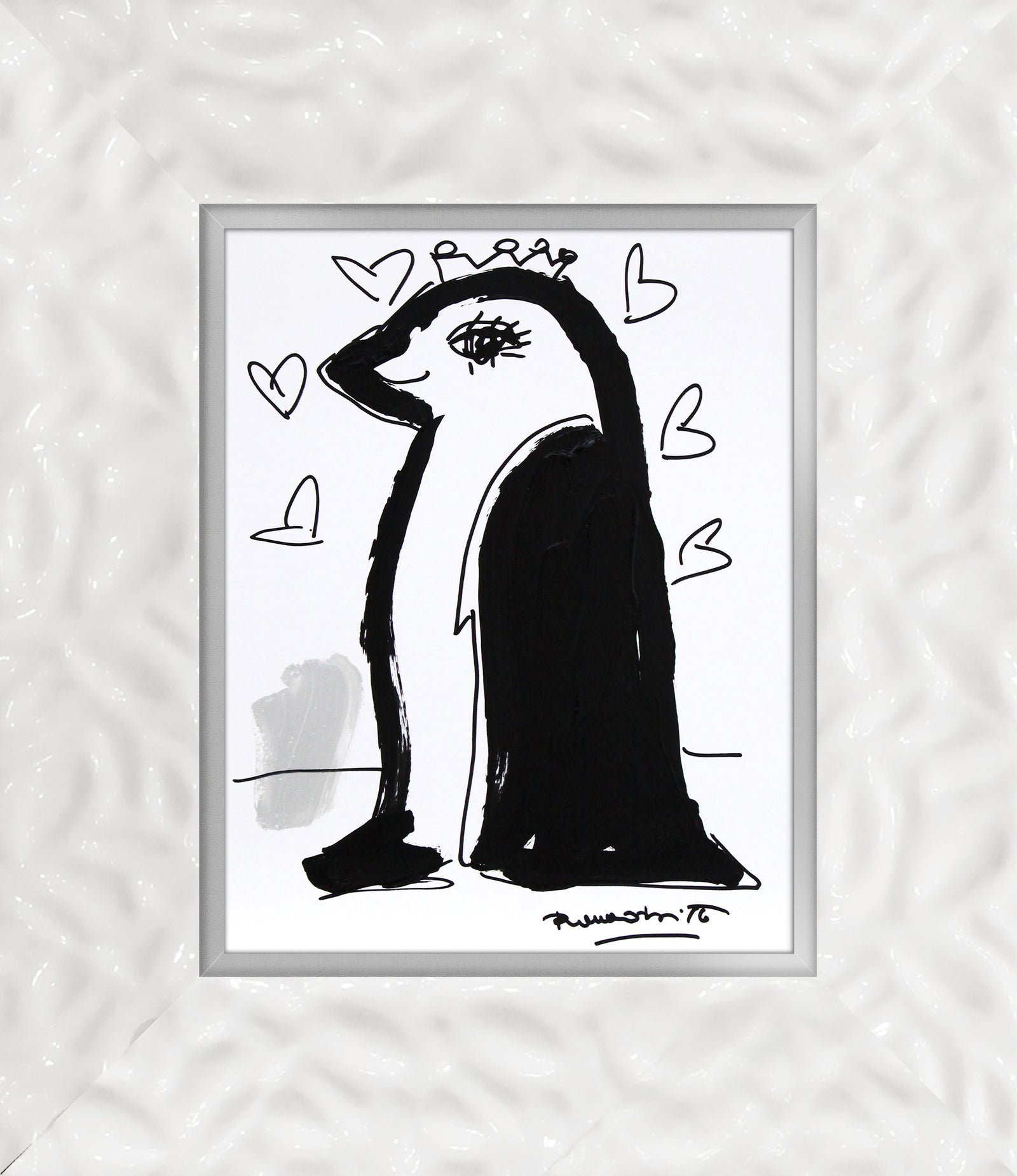 thomas collection penguin original drawing colorful decorative collectible gift idea