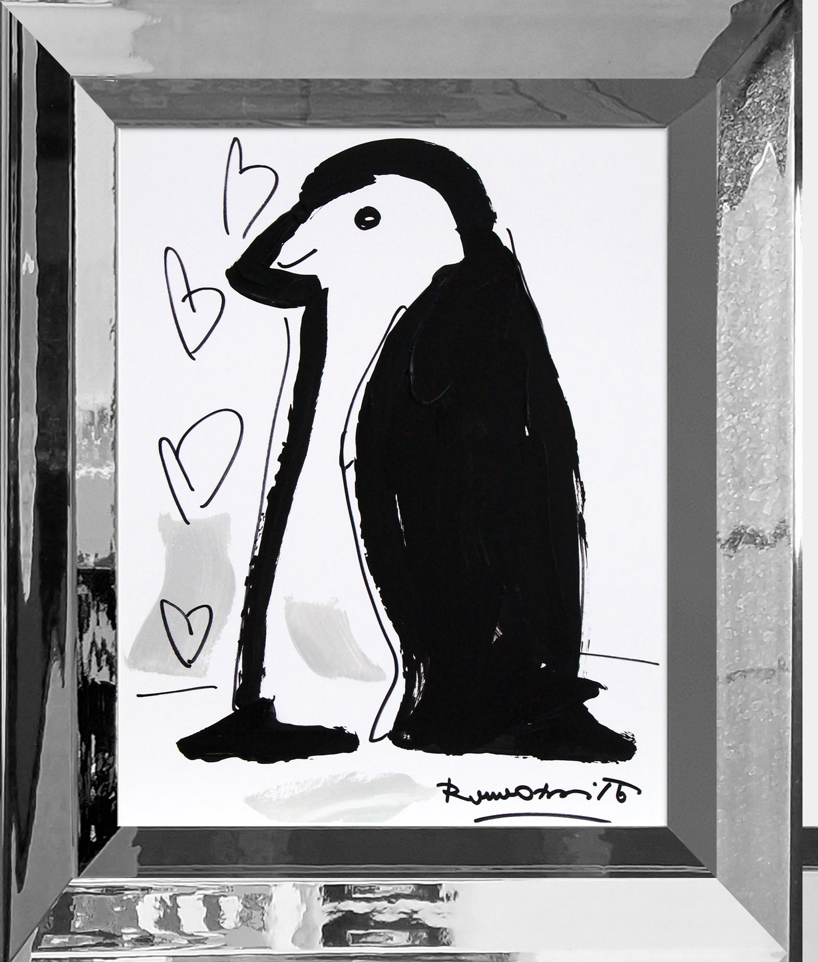 thomas collection penguin original drawing artistic colorful design collectible