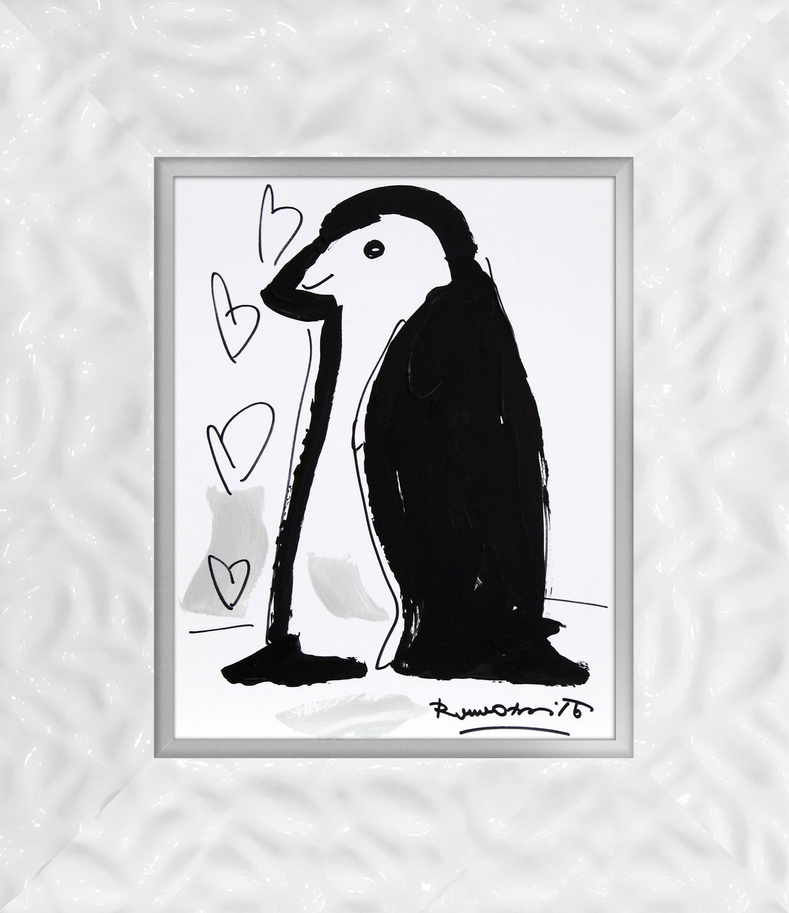 thomas collection penguin original drawing colorful decorative collectible gift idea