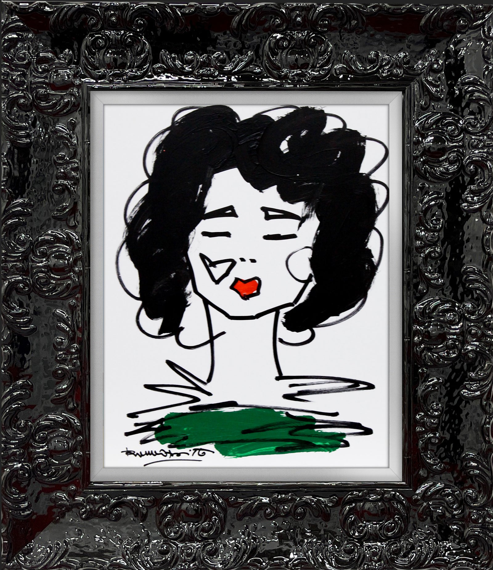 modern pop art love collection original drawing vibrant home decor