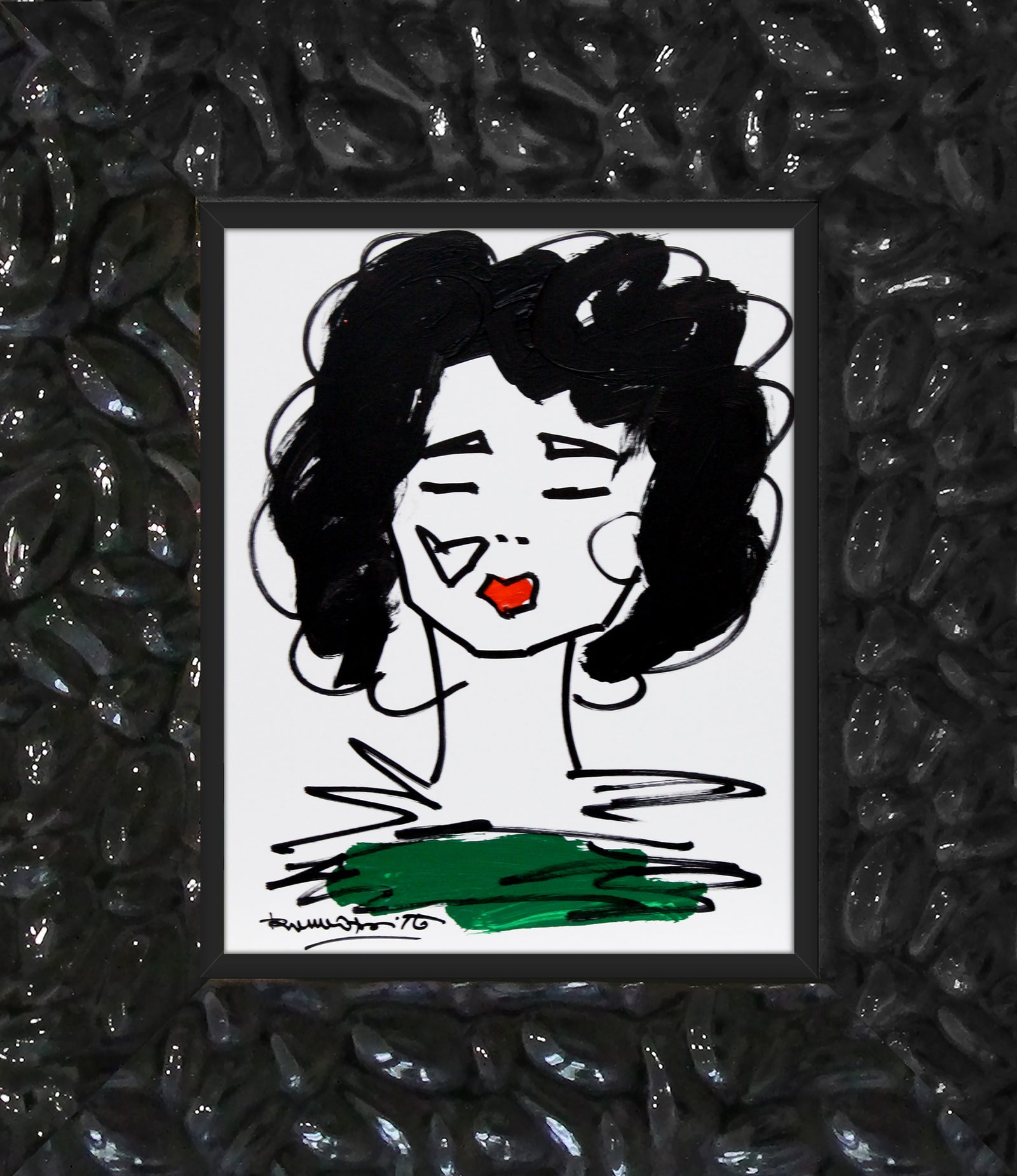 Romero Britto love collection original drawing colorful pop art design