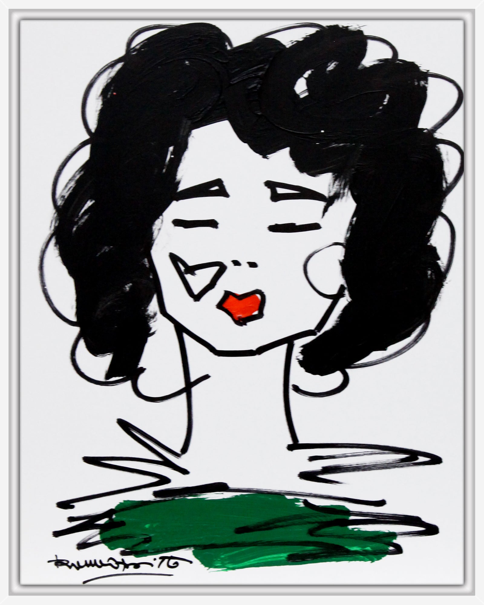 Romero Britto love collection original drawing colorful pop art design