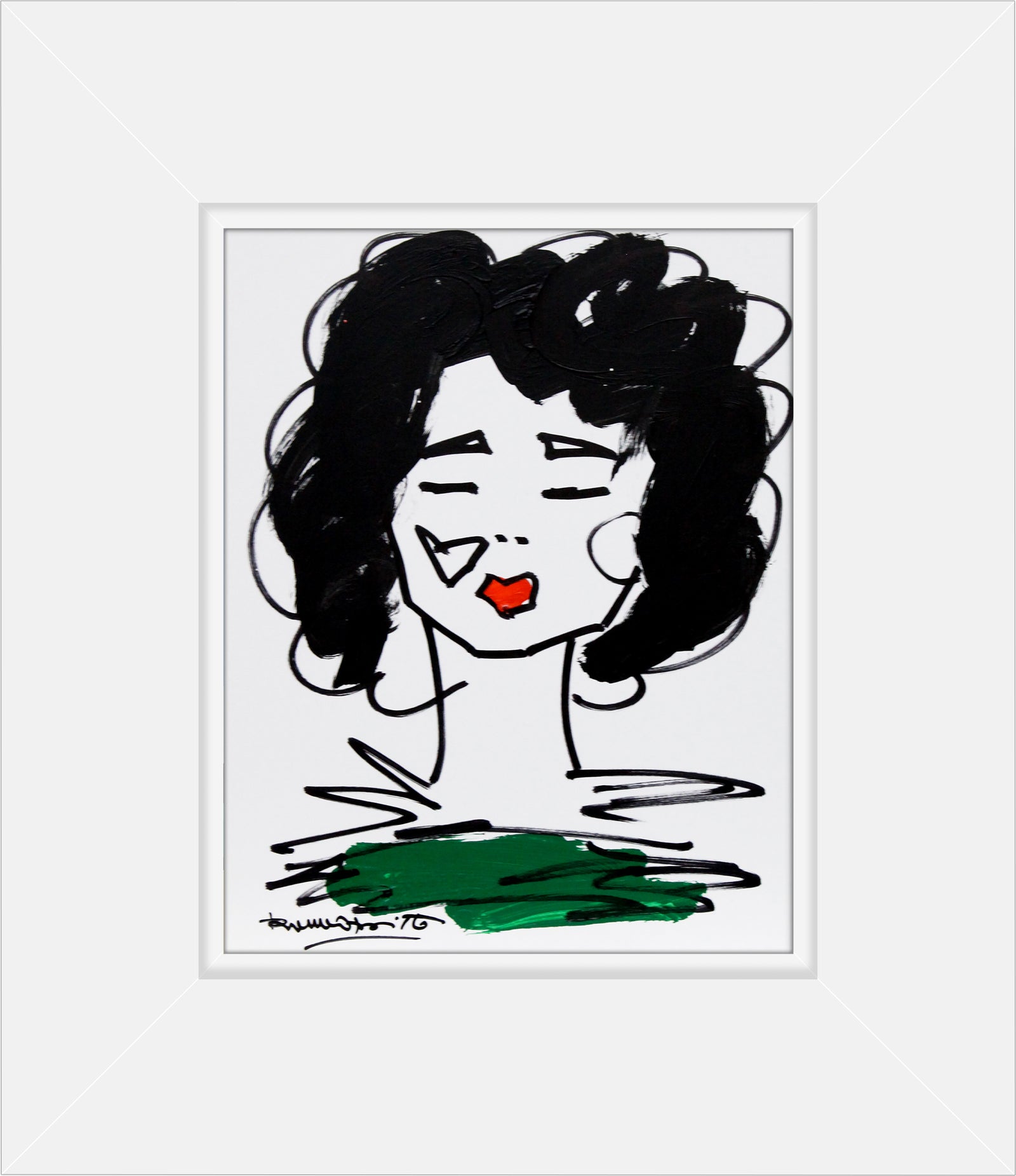 Romero Britto love collection original drawing contemporary pop art piece