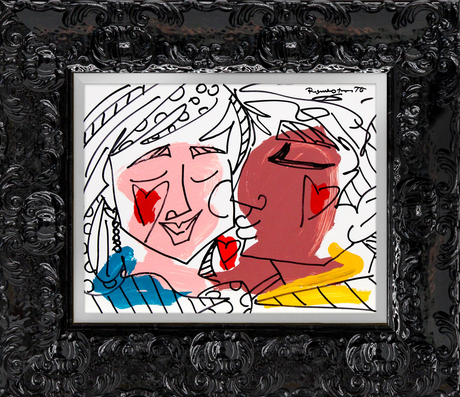 love collection original drawing colorful decorative collectible gift idea