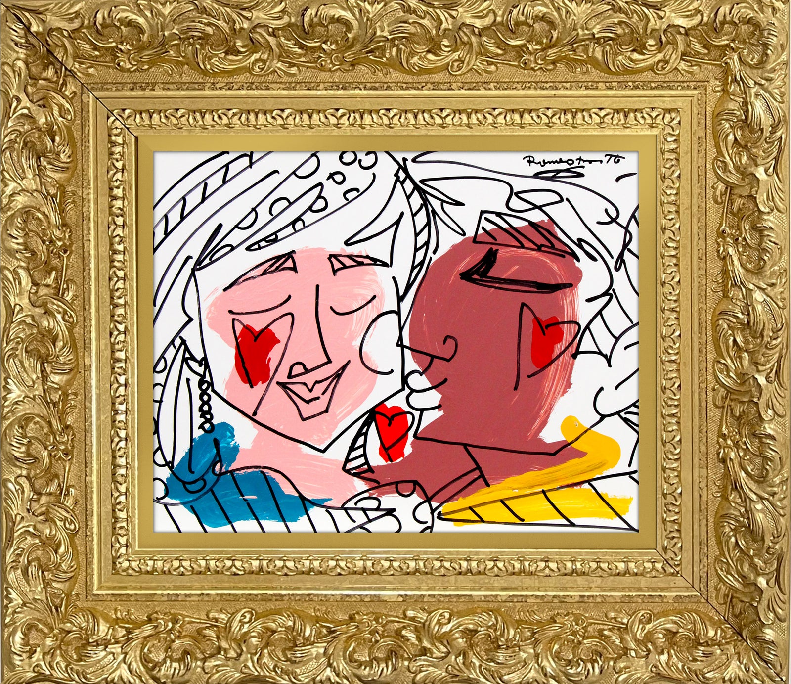 love collection original drawing colorful decorative collectible gift idea