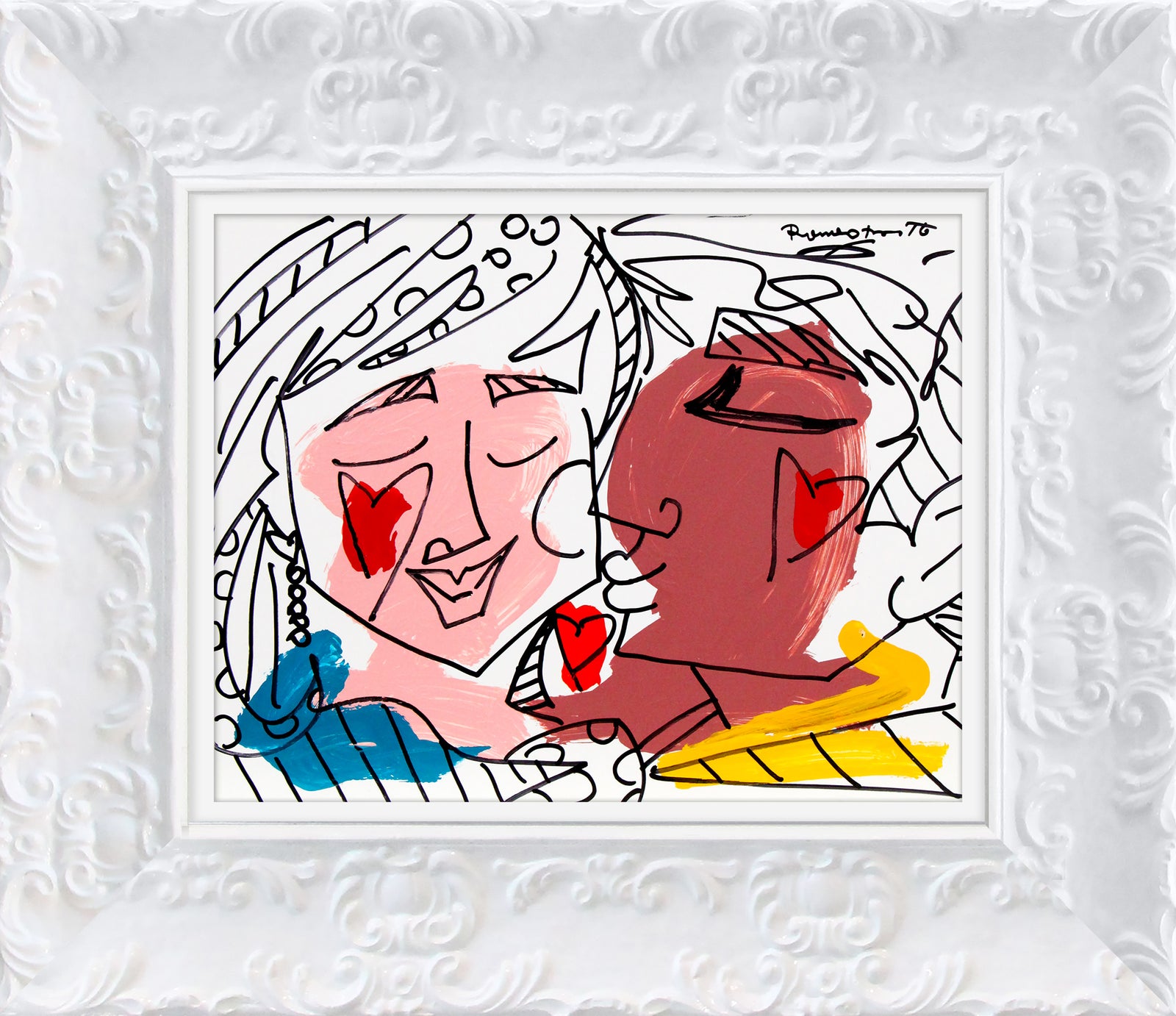 love collection original drawing artistic colorful design collectible