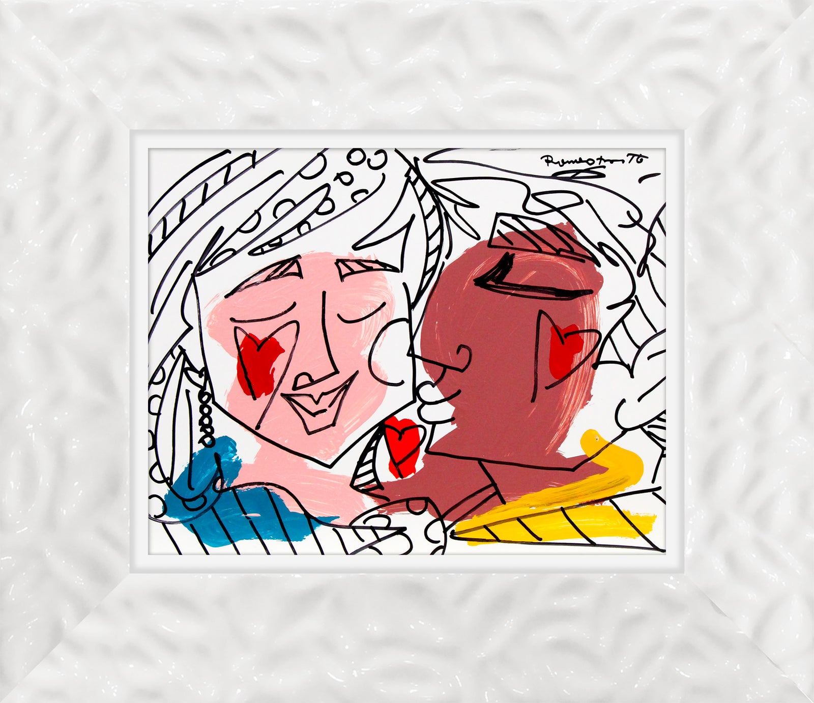 love collection original drawing colorful decorative collectible gift idea