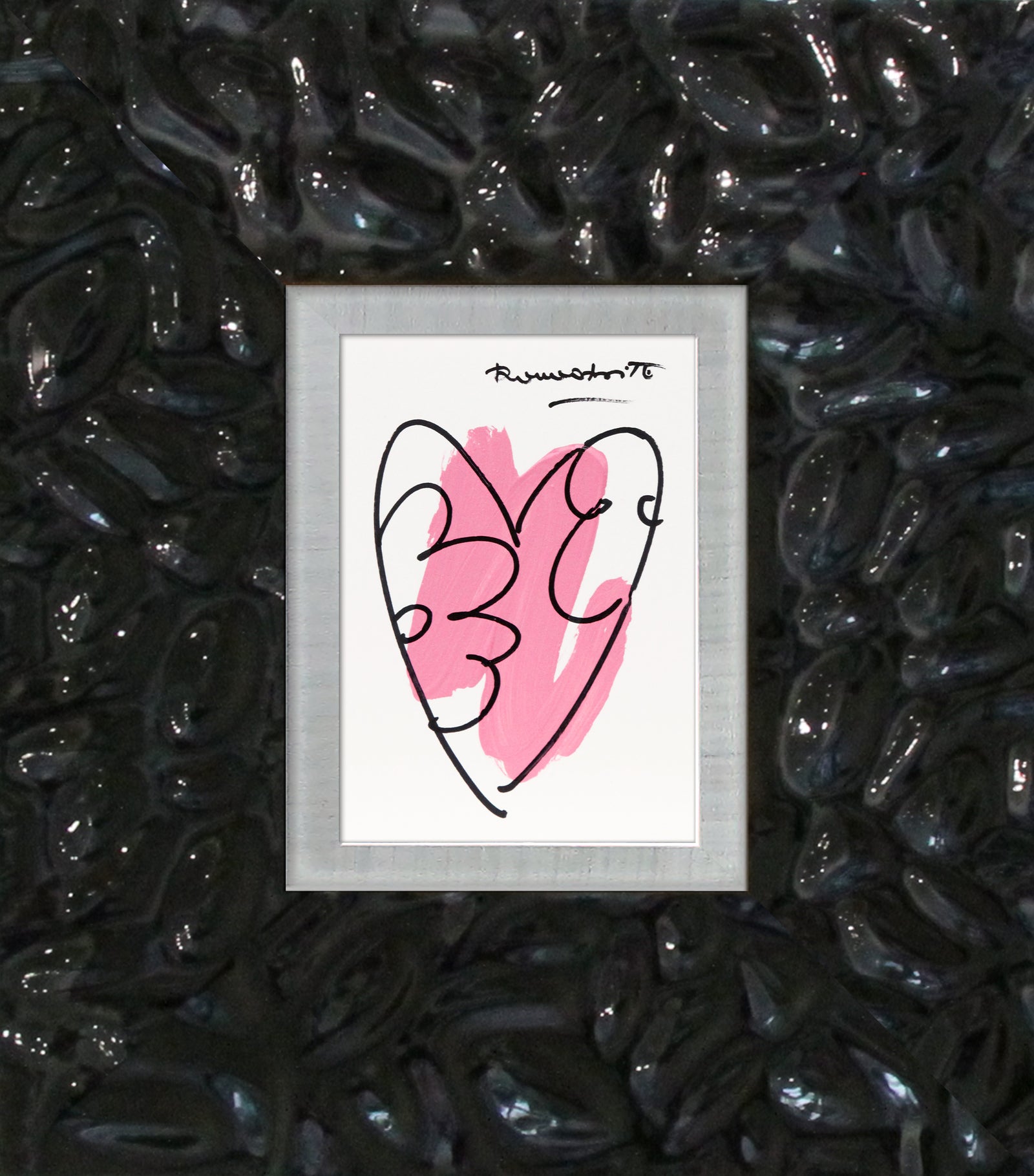 modern pop art thomas heartbeat collection original drawing vibrant home decor