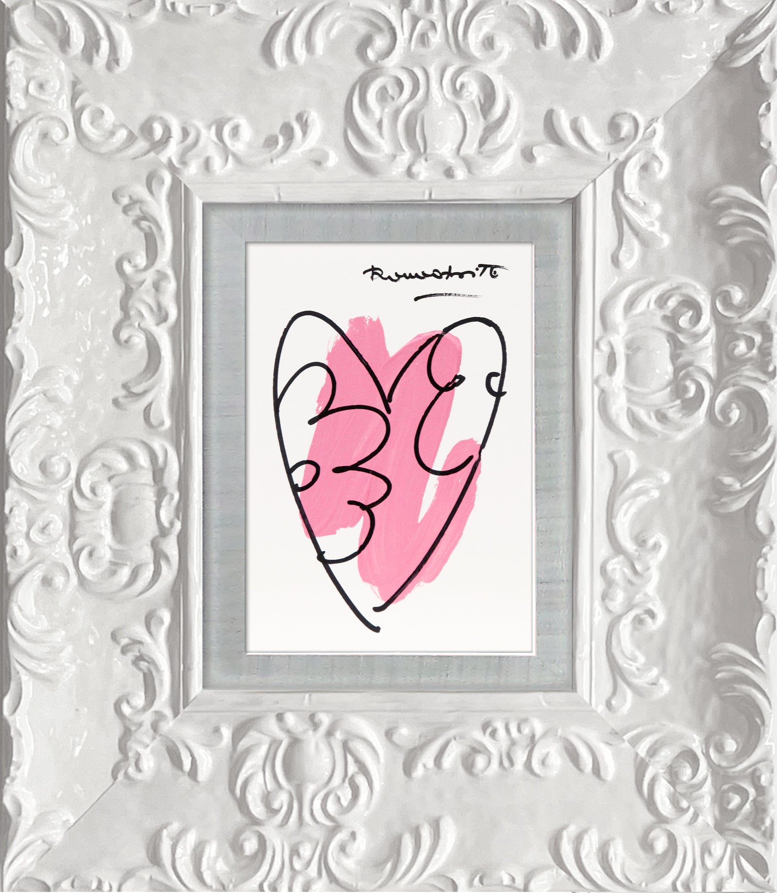 modern pop art thomas heartbeat collection original drawing vibrant home decor