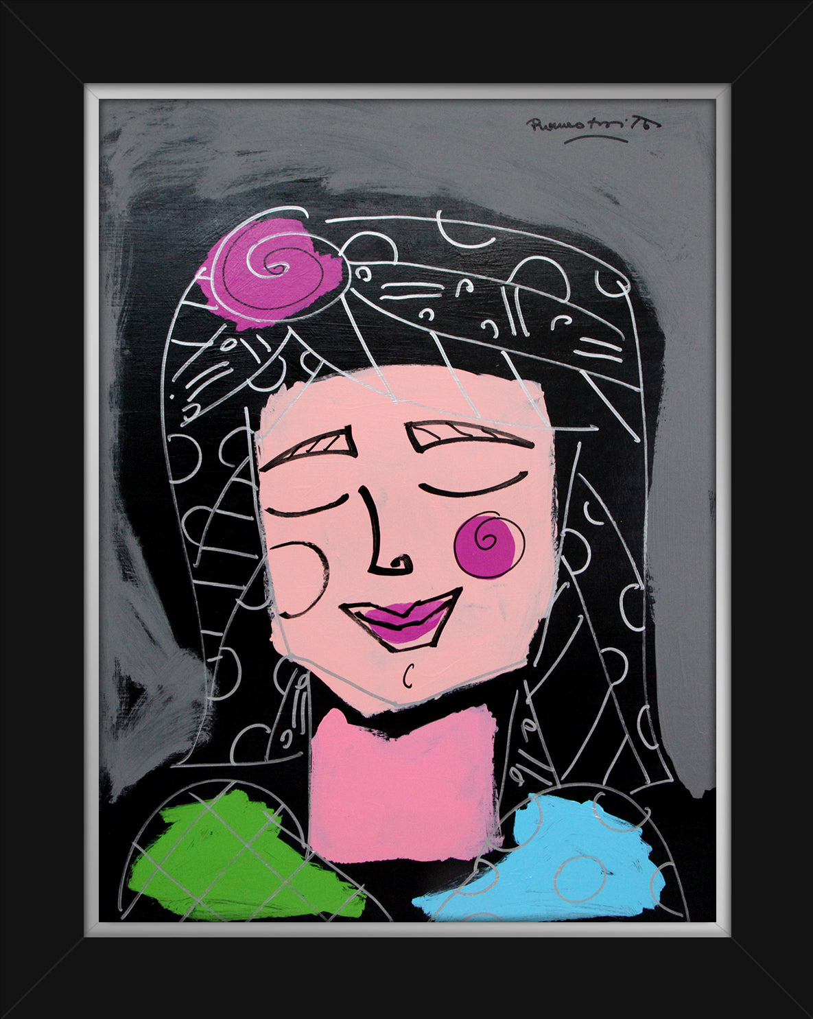 miriam original painting colorful decorative collectible gift idea