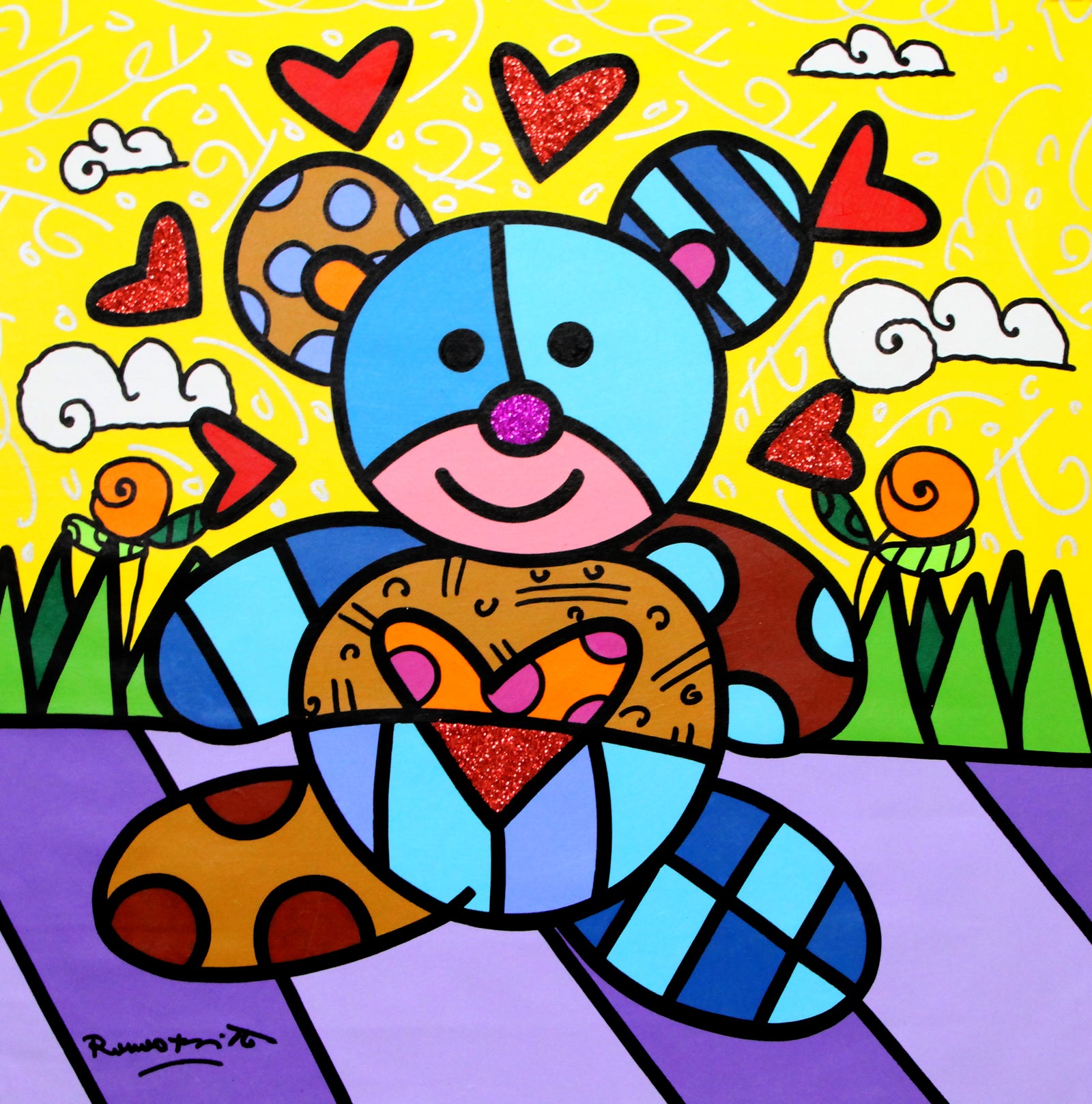 TEDDY BEAR - Original Painting