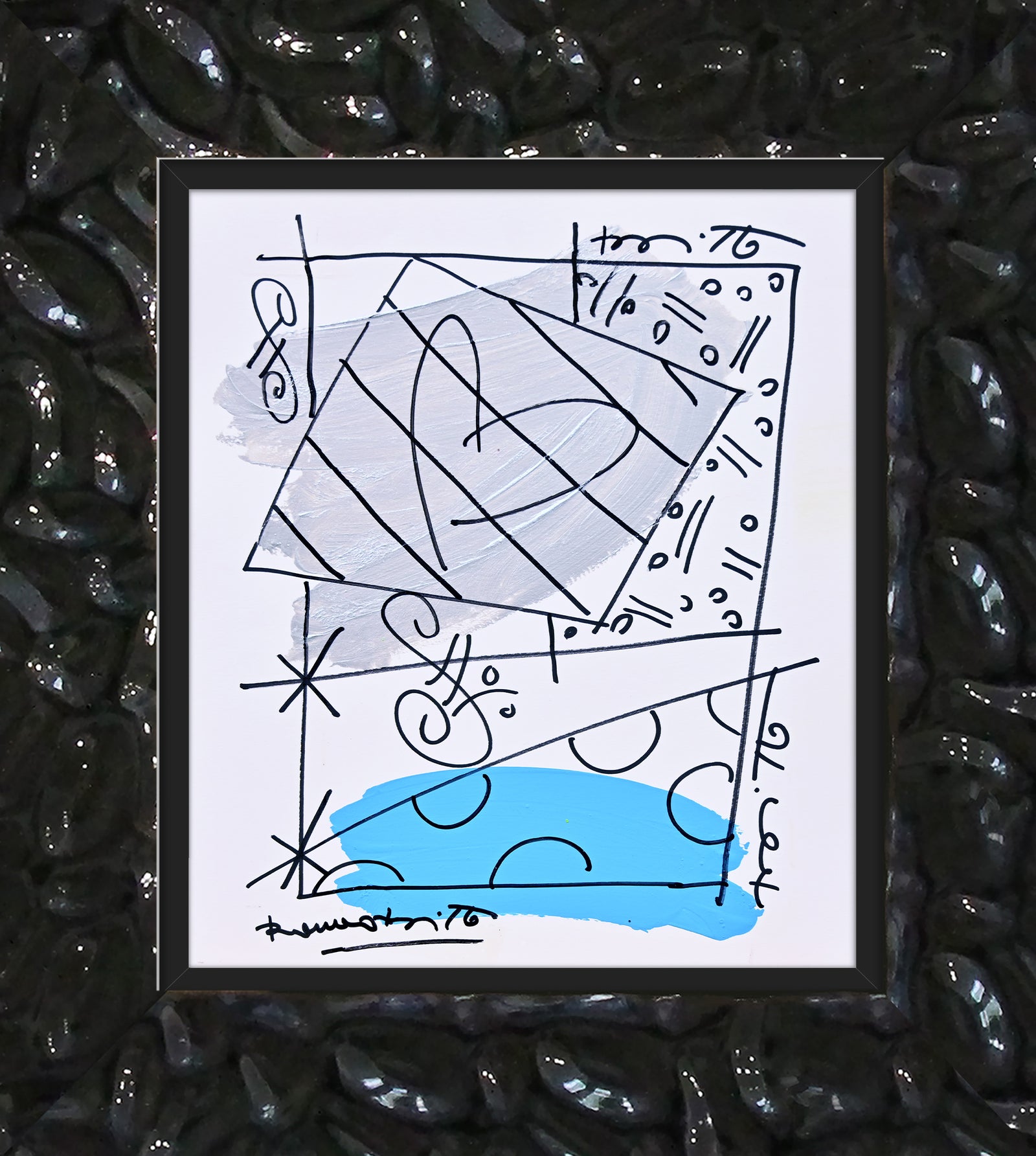 thomas collection abstract original drawing artistic colorful design collectible