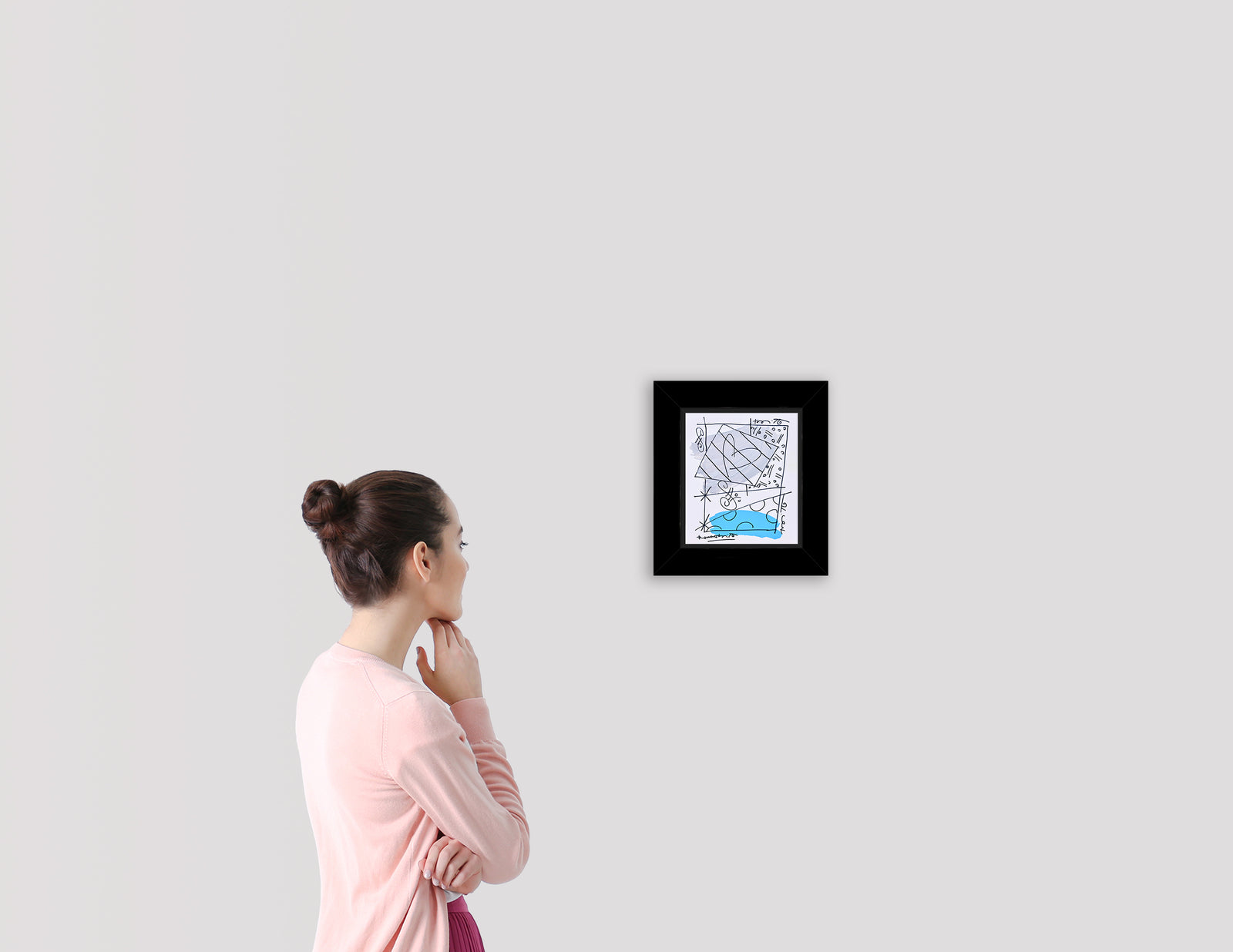 modern pop art thomas collection abstract original drawing vibrant home decor