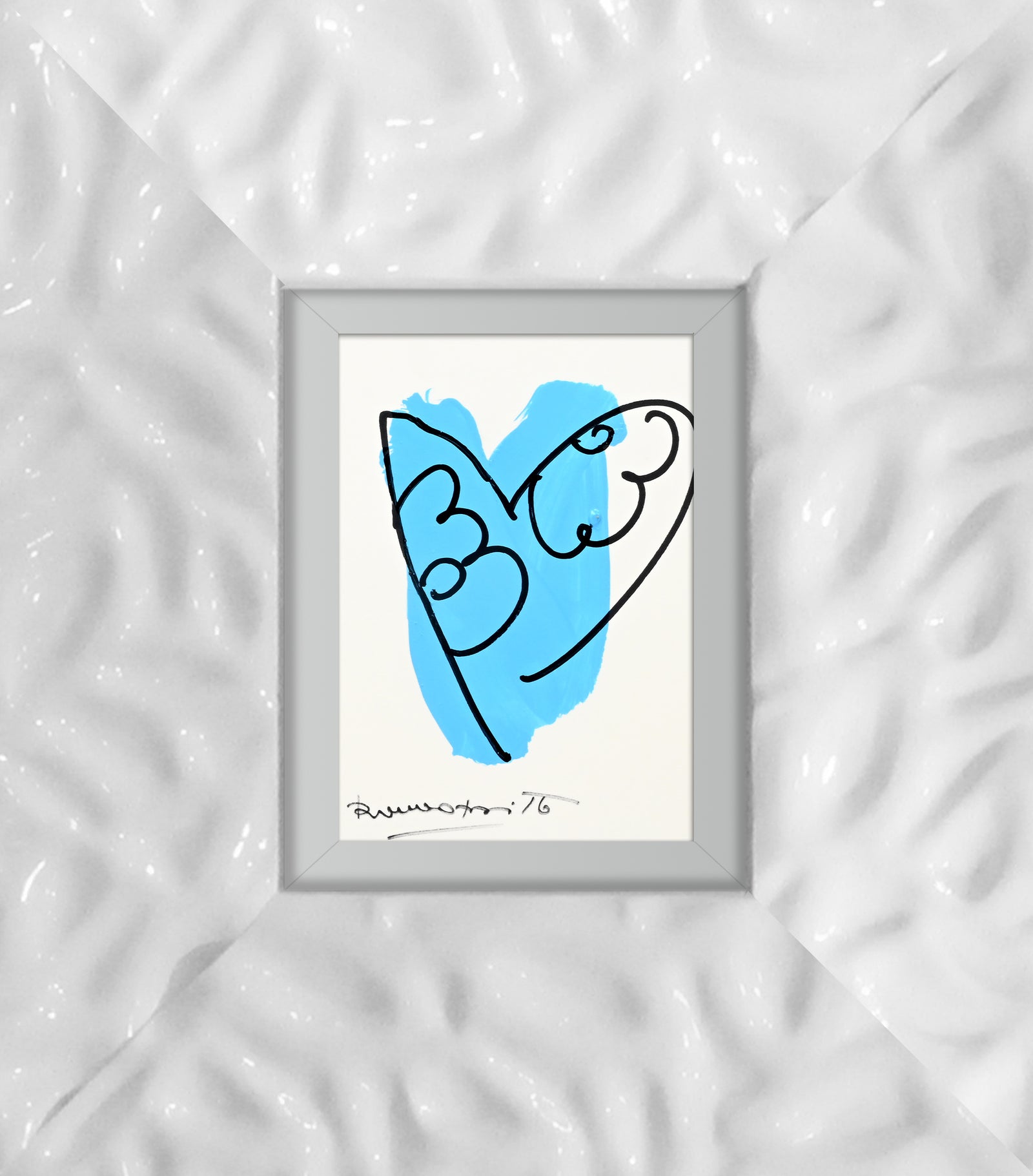 modern pop art thomas heartbeat collection original drawing vibrant home decor