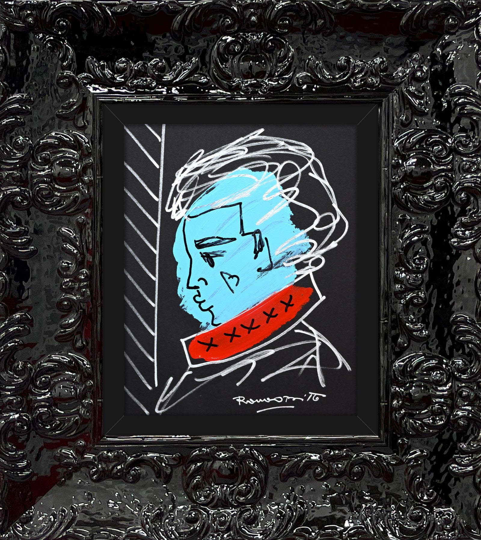 love collection man original drawing colorful decorative collectible gift idea