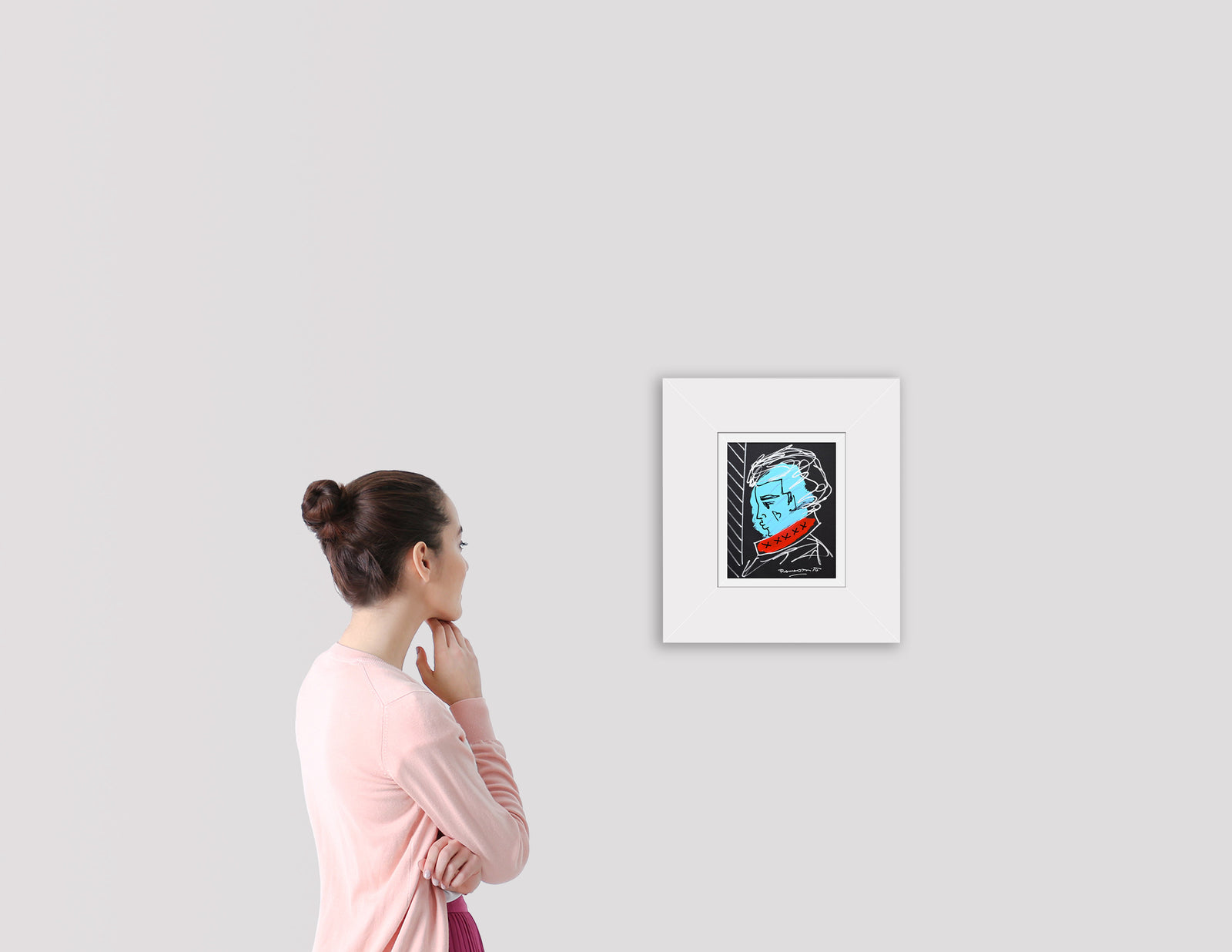 love collection man original drawing artistic colorful design collectible