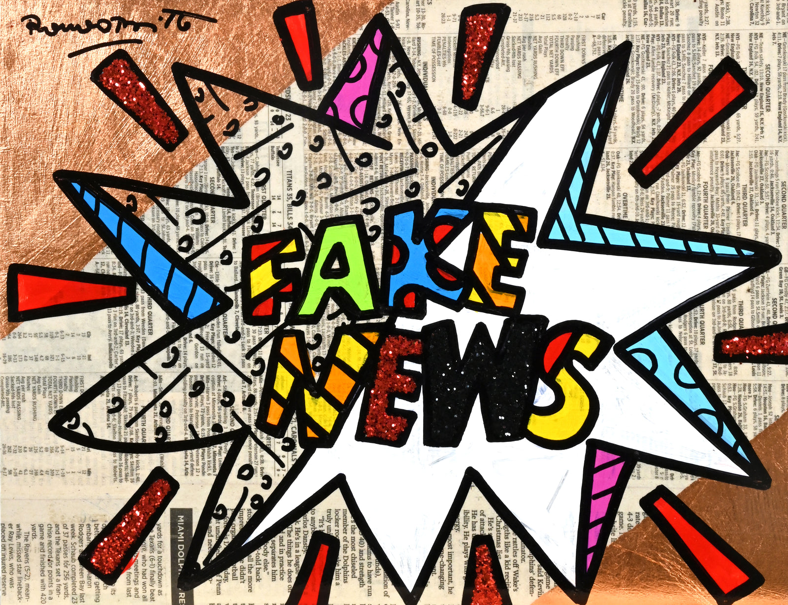 FAKE NEWS - Original Painting