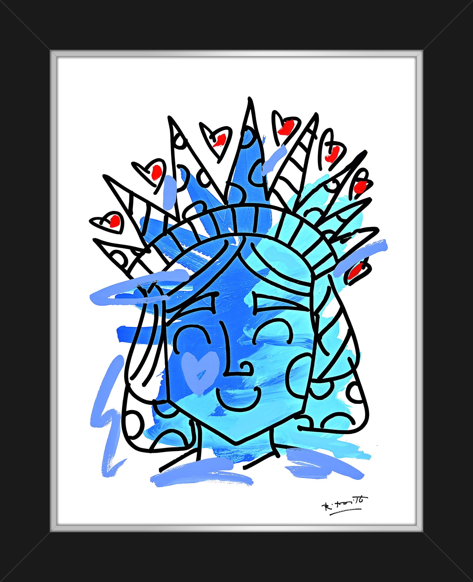 Lady Liberty - Mixed Media Original
