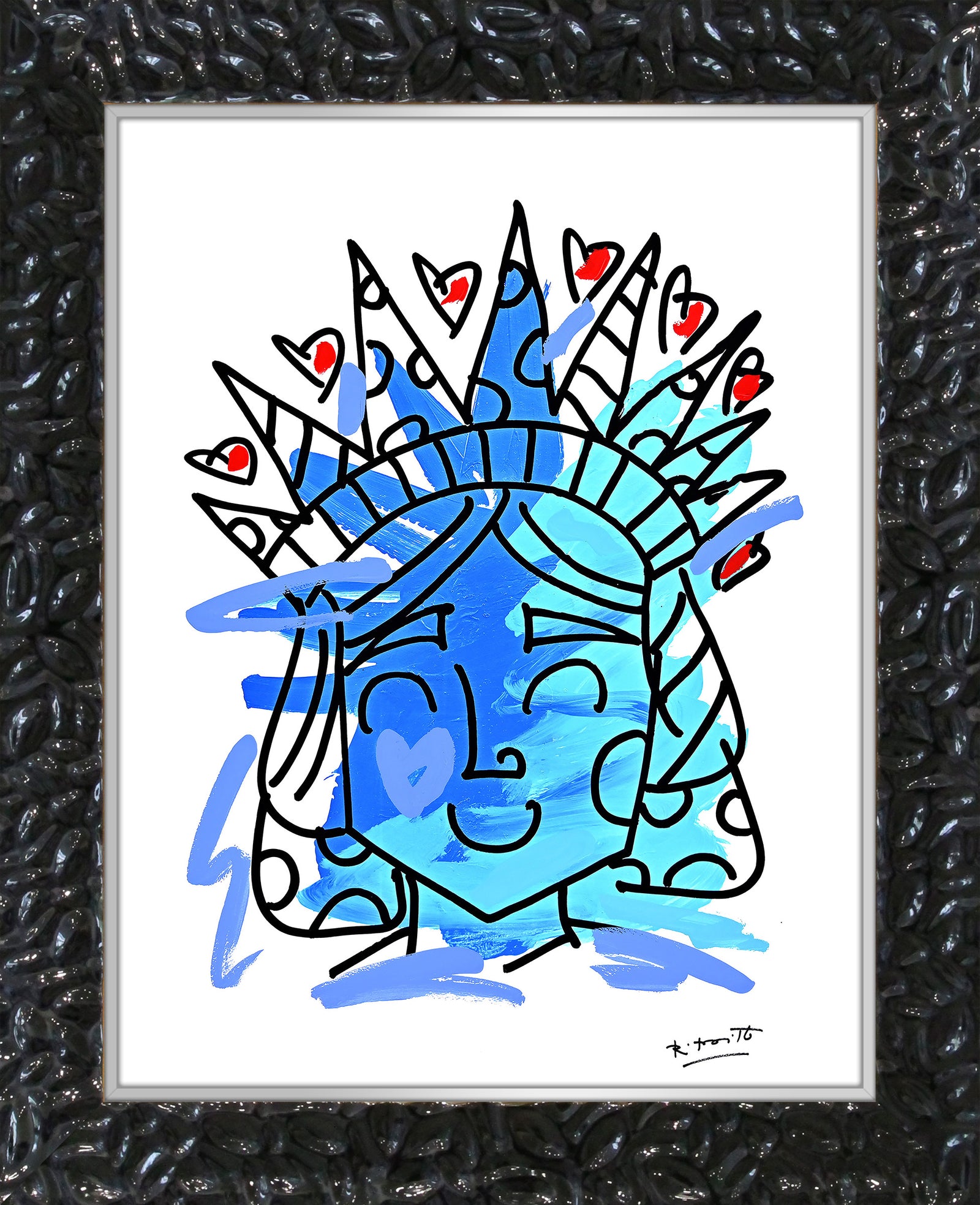 Lady Liberty - Mixed Media Original