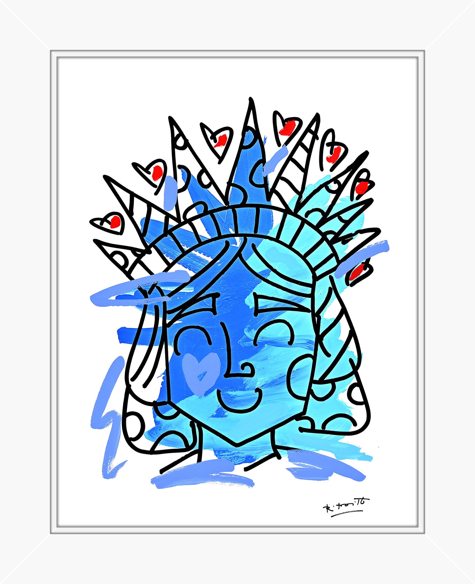 Lady Liberty - Mixed Media Original